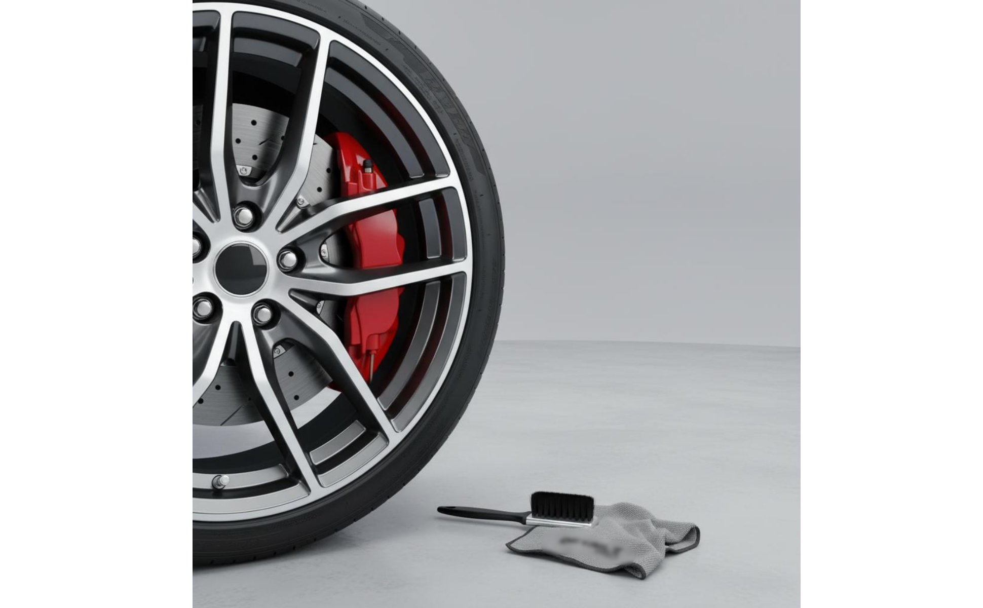 2 Pezzi Copri Pinza Freno Rosso Stile Racing Cover Pinza Freno Auto