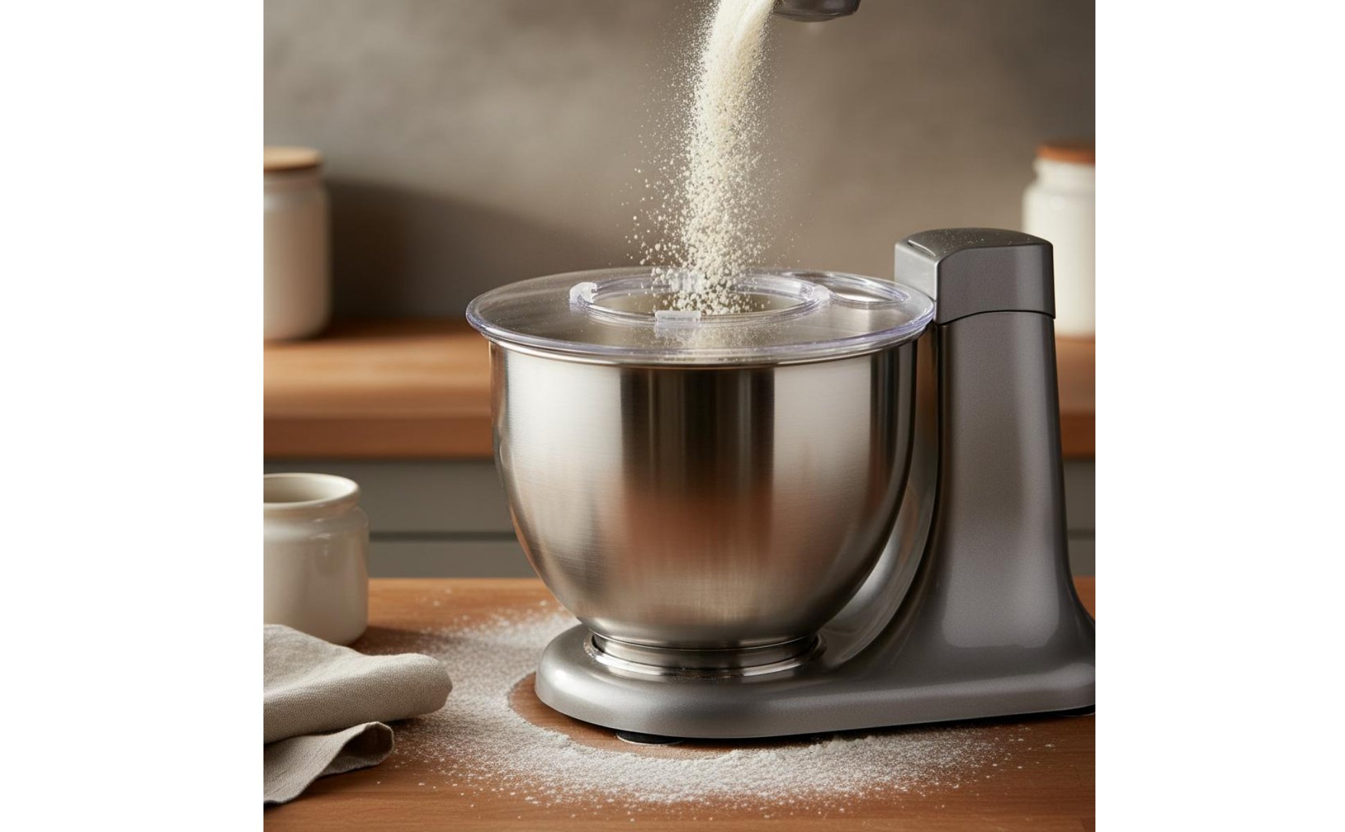 Küchenmaschine Knethaken multifunktional Edelstahl Rührschüssel für Backen