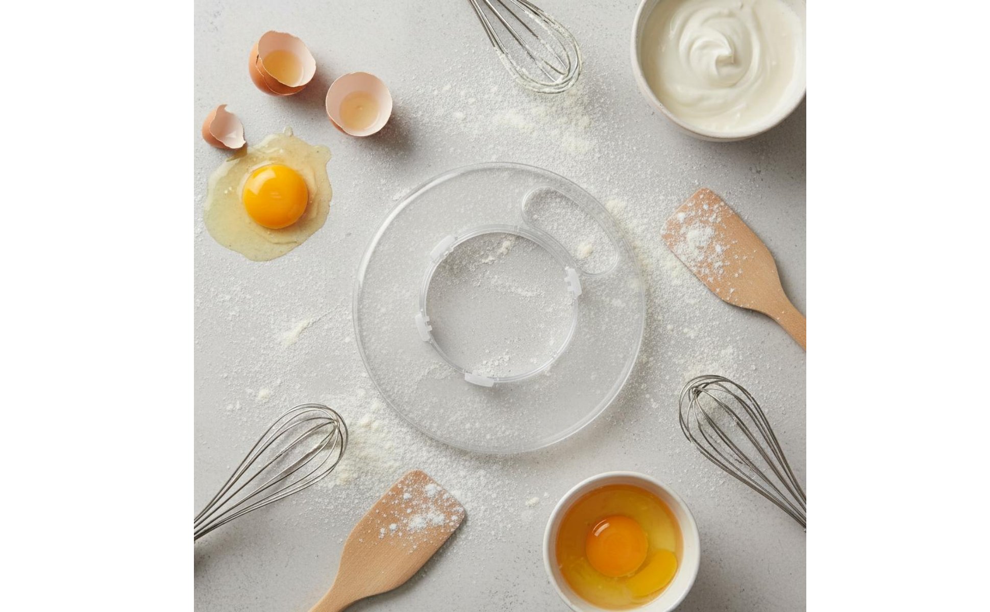 Küchenmaschine Knethaken multifunktional Edelstahl Rührschüssel für Backen