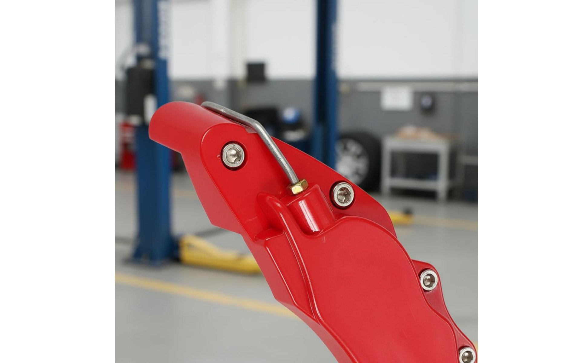 2 Pezzi Copri Pinza Freno Rosso Stile Racing Cover Pinza Freno Auto