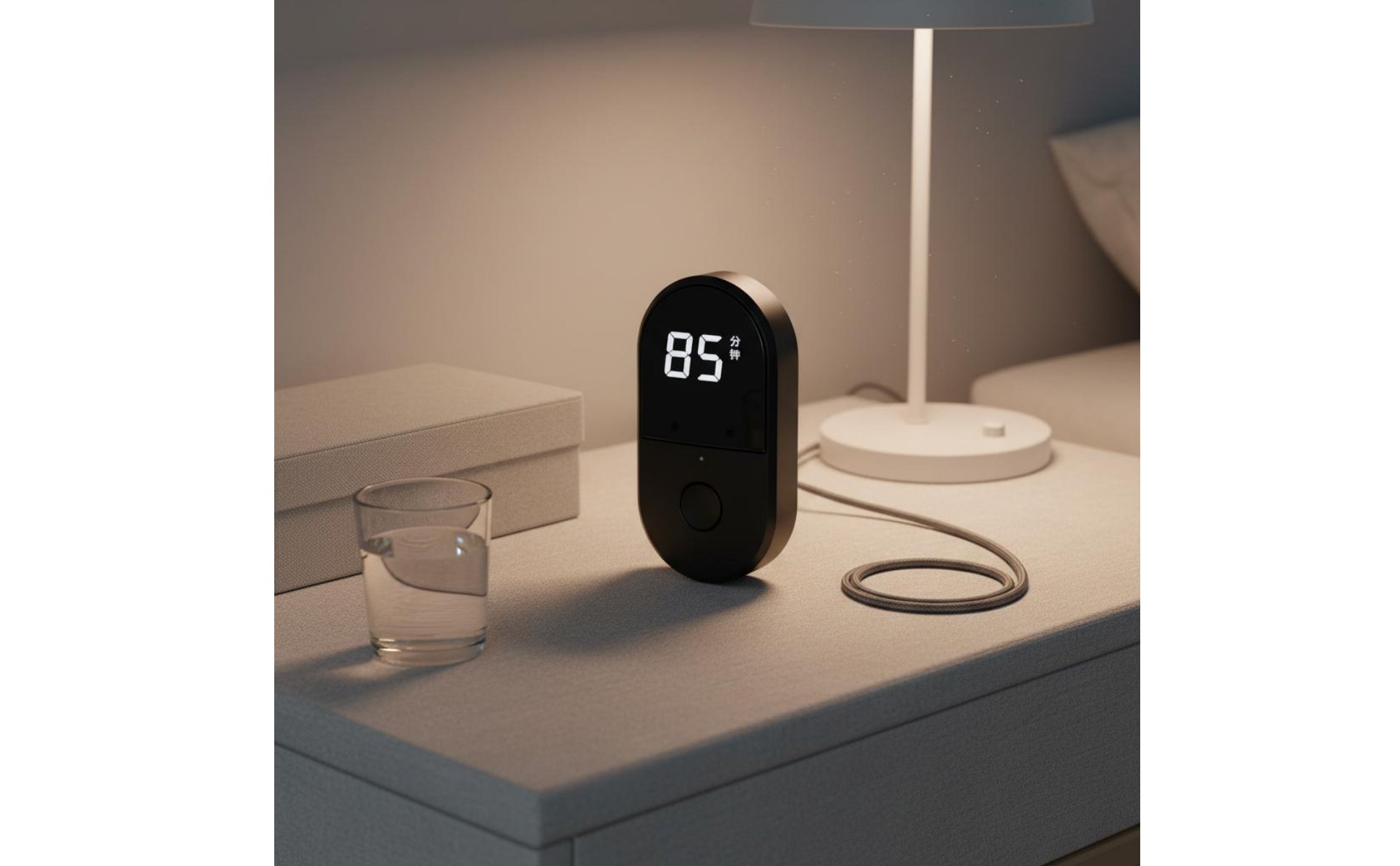 Voice Control Timer Mini Size Rechargeable Countdown Timer Loud Alarm for Study