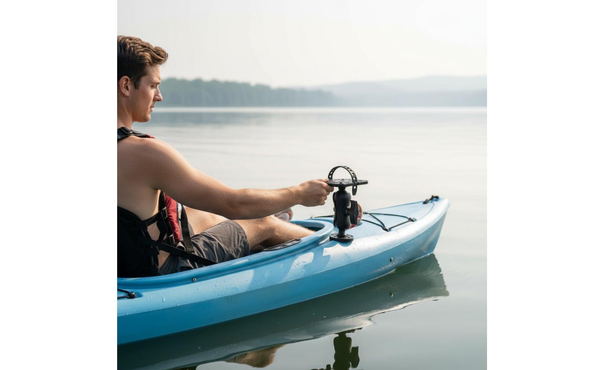 360° Angler Detector Mount Nylon and Silicone 360 Swivel Angler Detector Holder