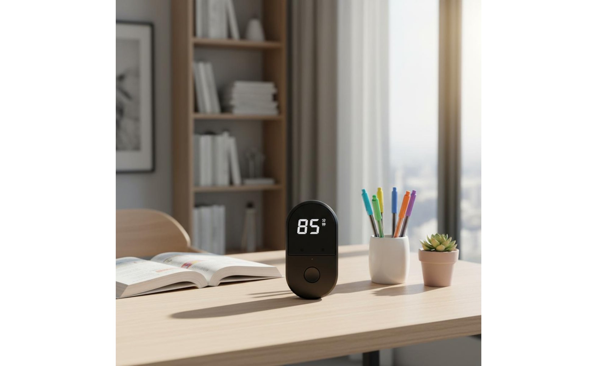 Voice Control Timer Mini Size Rechargeable Countdown Timer Loud Alarm for Study