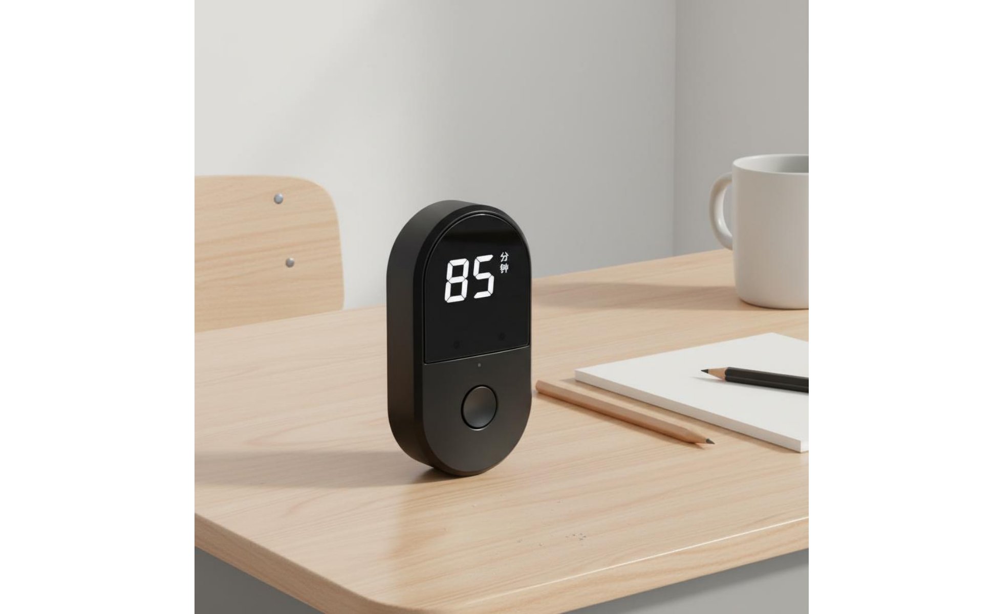 Voice Control Timer Mini Size Rechargeable Countdown Timer Loud Alarm for Study