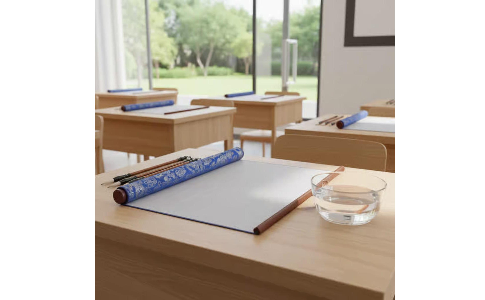 Water Calligraphy Scroll No Ink Calligraphy Set Includes Brushes for Beginners