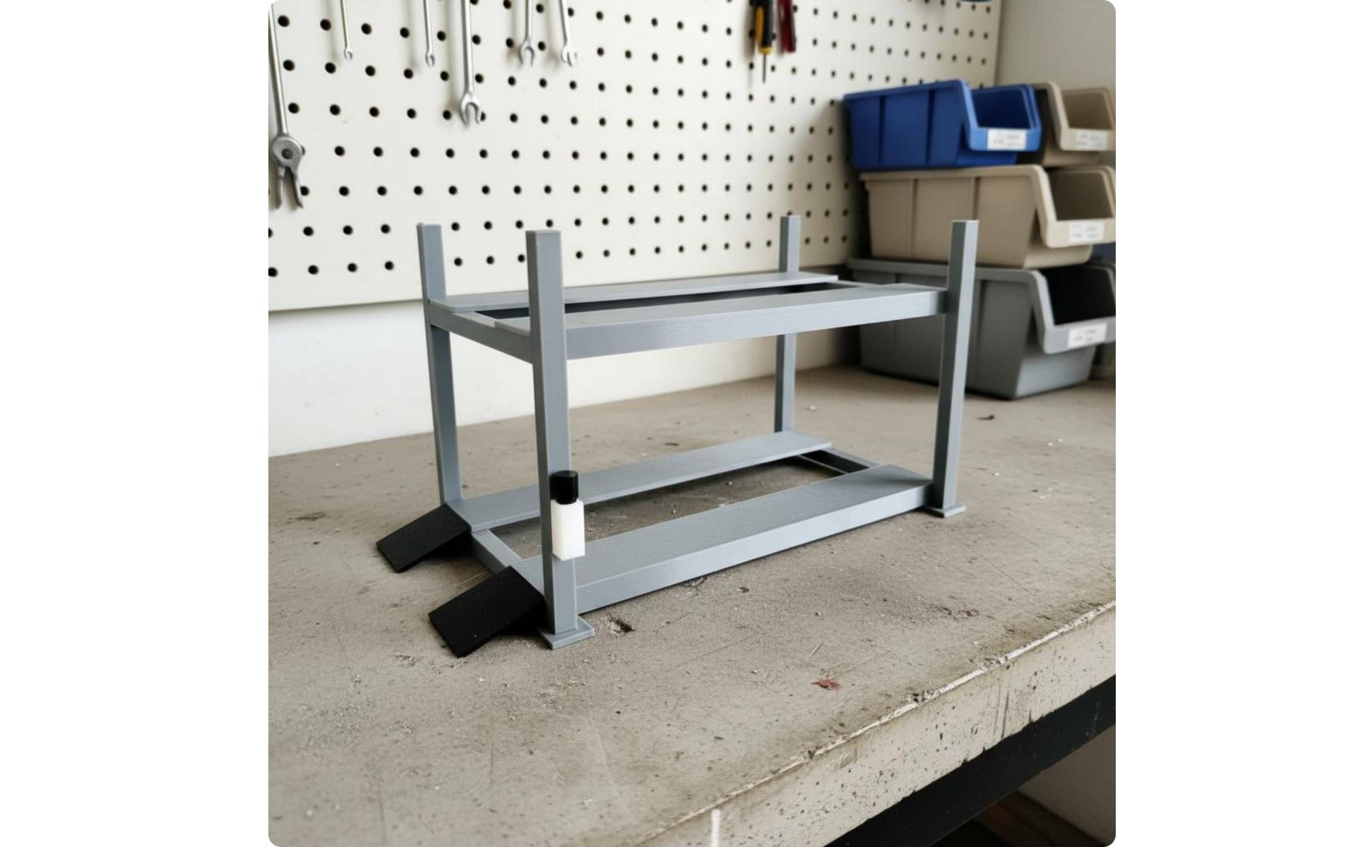 Double Deck Parking Stand Display Prop Scale Garage Rack