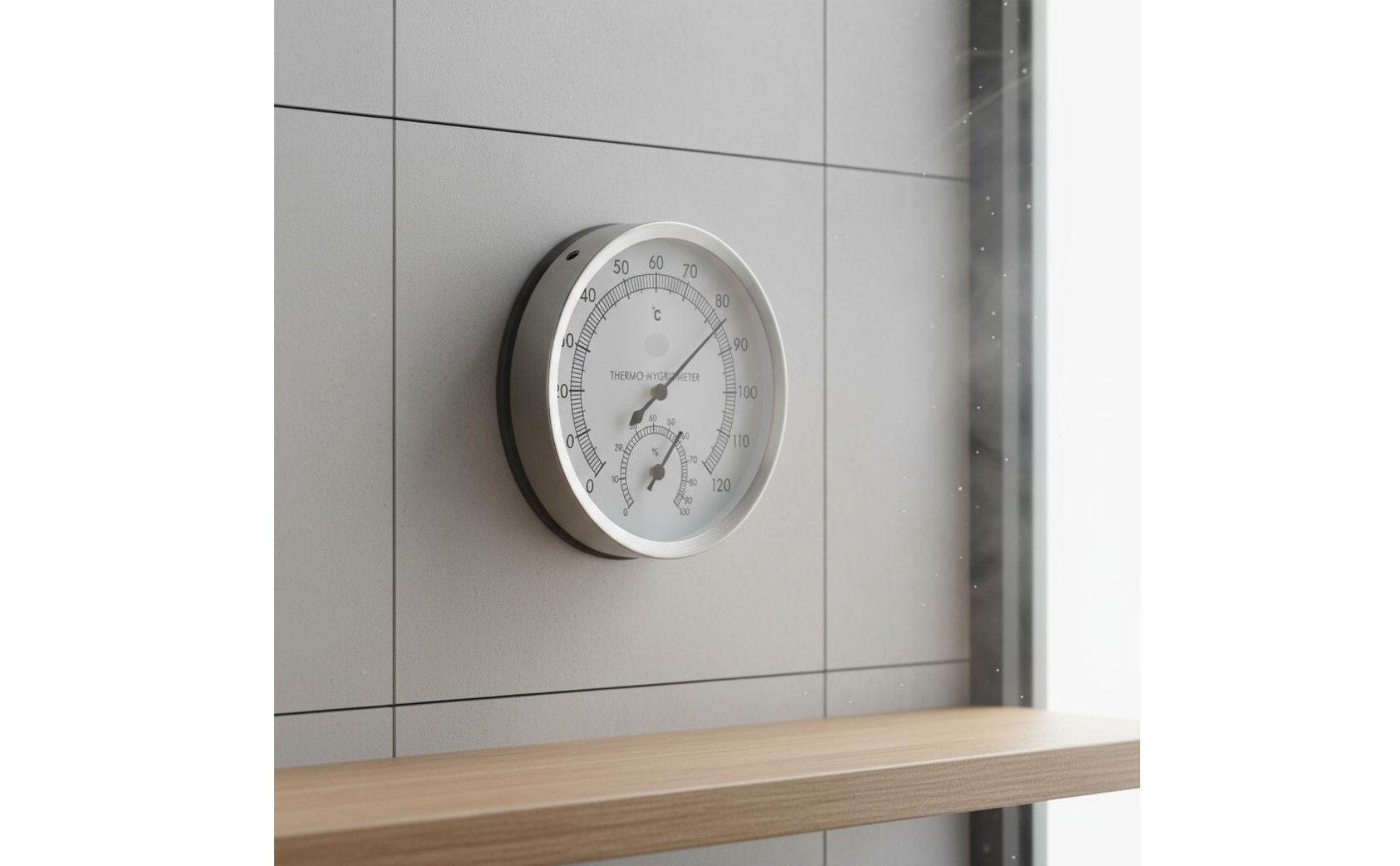 Sauna Thermometer Hygrometer Analog Display Sauna Temp Humidity Gauge Combined