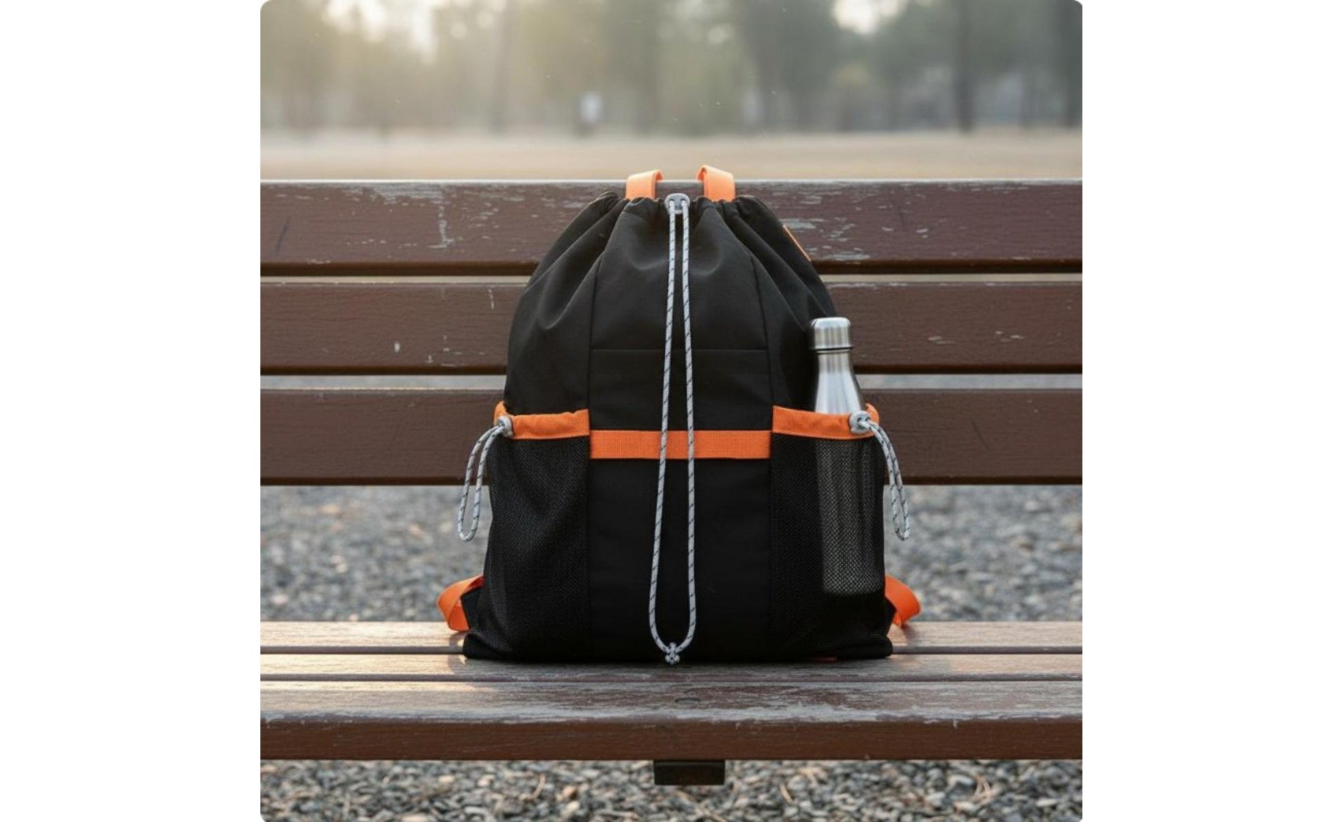 Drawstring Backpack Featherweight Badminton Racket Bag Versatile-Use Design