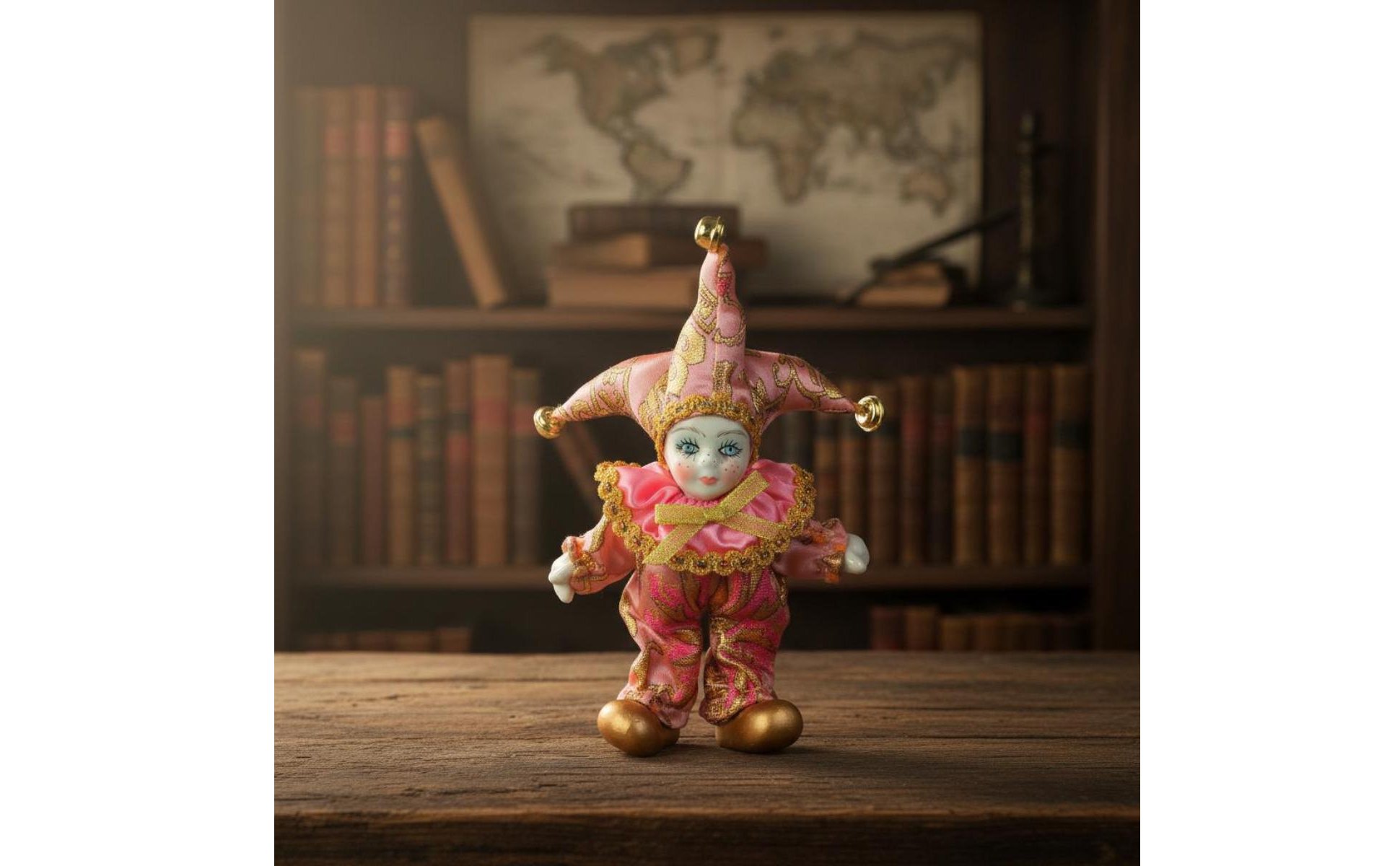 Jester Puppe Geschenkidee Narrenfigur Glücksbringer