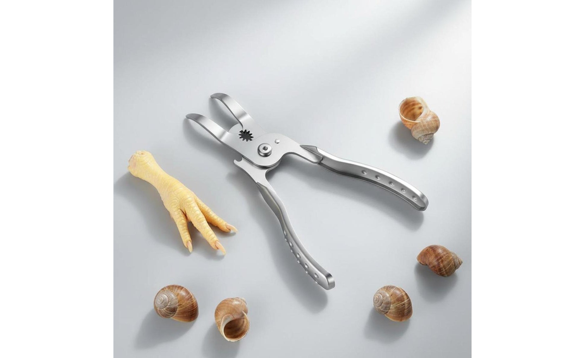 Chicken Feet Deboner 304 Stainless Steel Fowl Deboning Tool Serrated Grippers