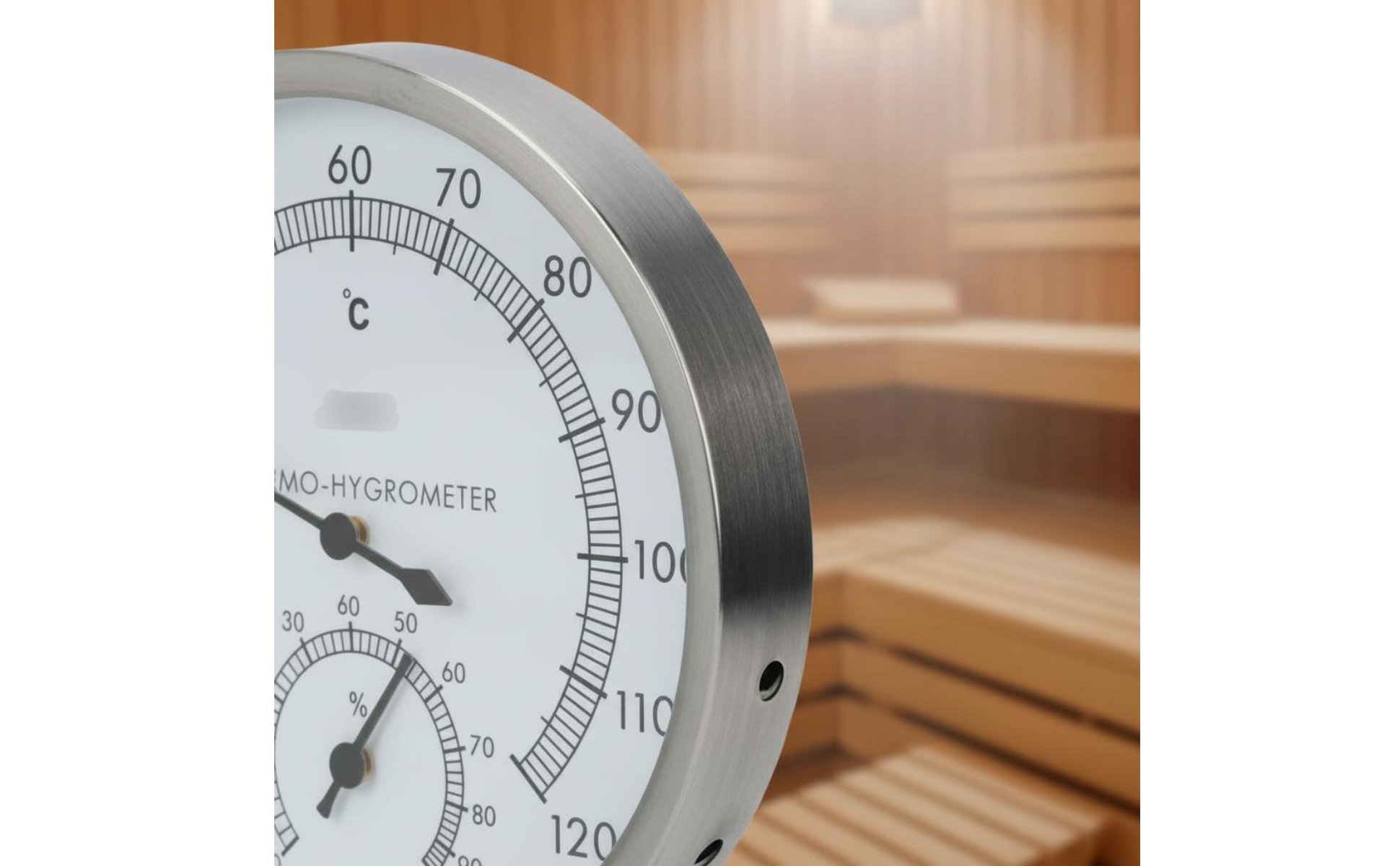 Sauna Thermometer Hygrometer Analog Display Sauna Temp Humidity Gauge Combined