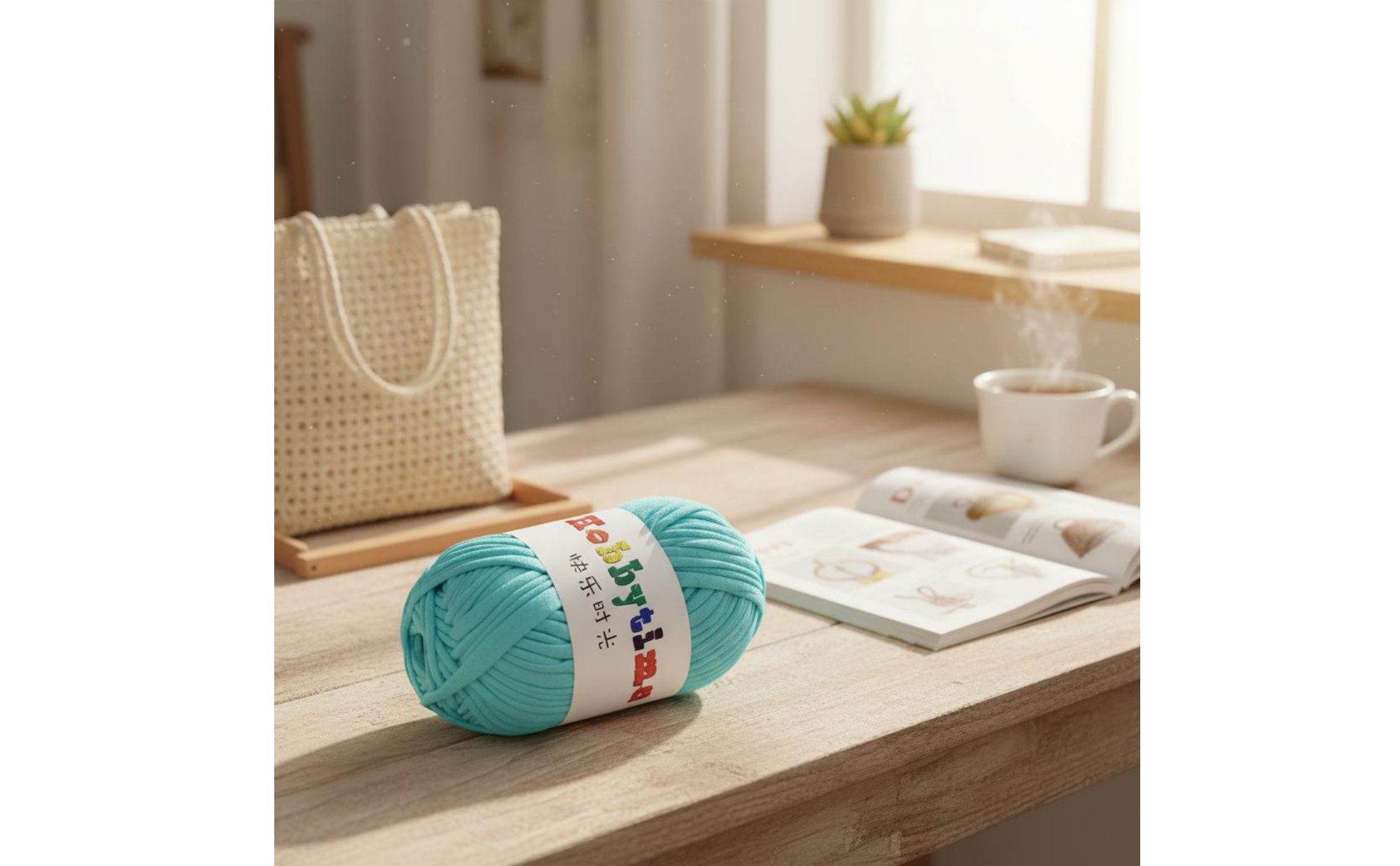 Textile Strip Yarn DIY T-Shirt Yarn Soft for Crafters