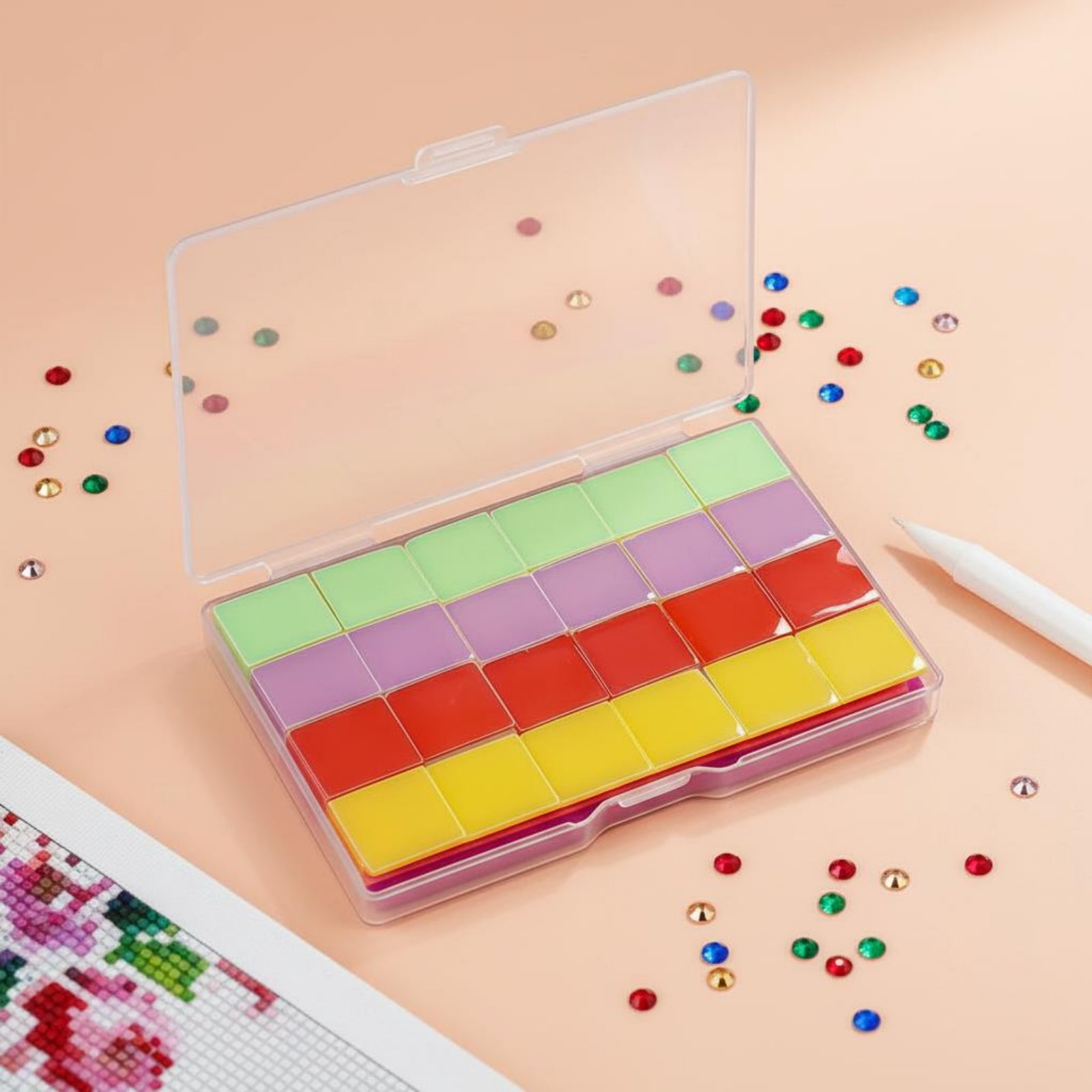 168 Pieces Gemstone Art Tacky Substance Easy to Carry Craft Supply - Produktbild 2