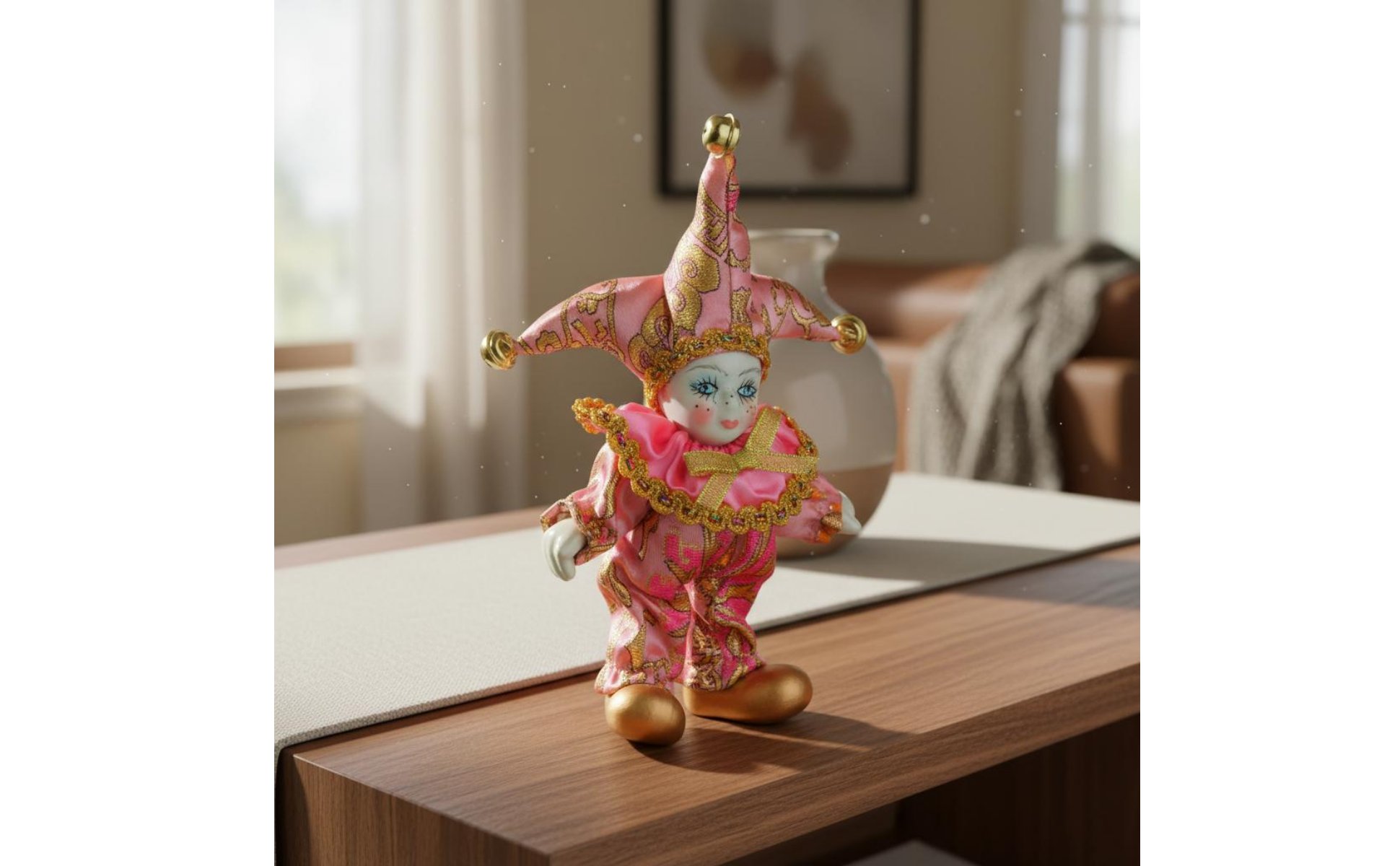 Jester Puppe Geschenkidee Narrenfigur Glücksbringer