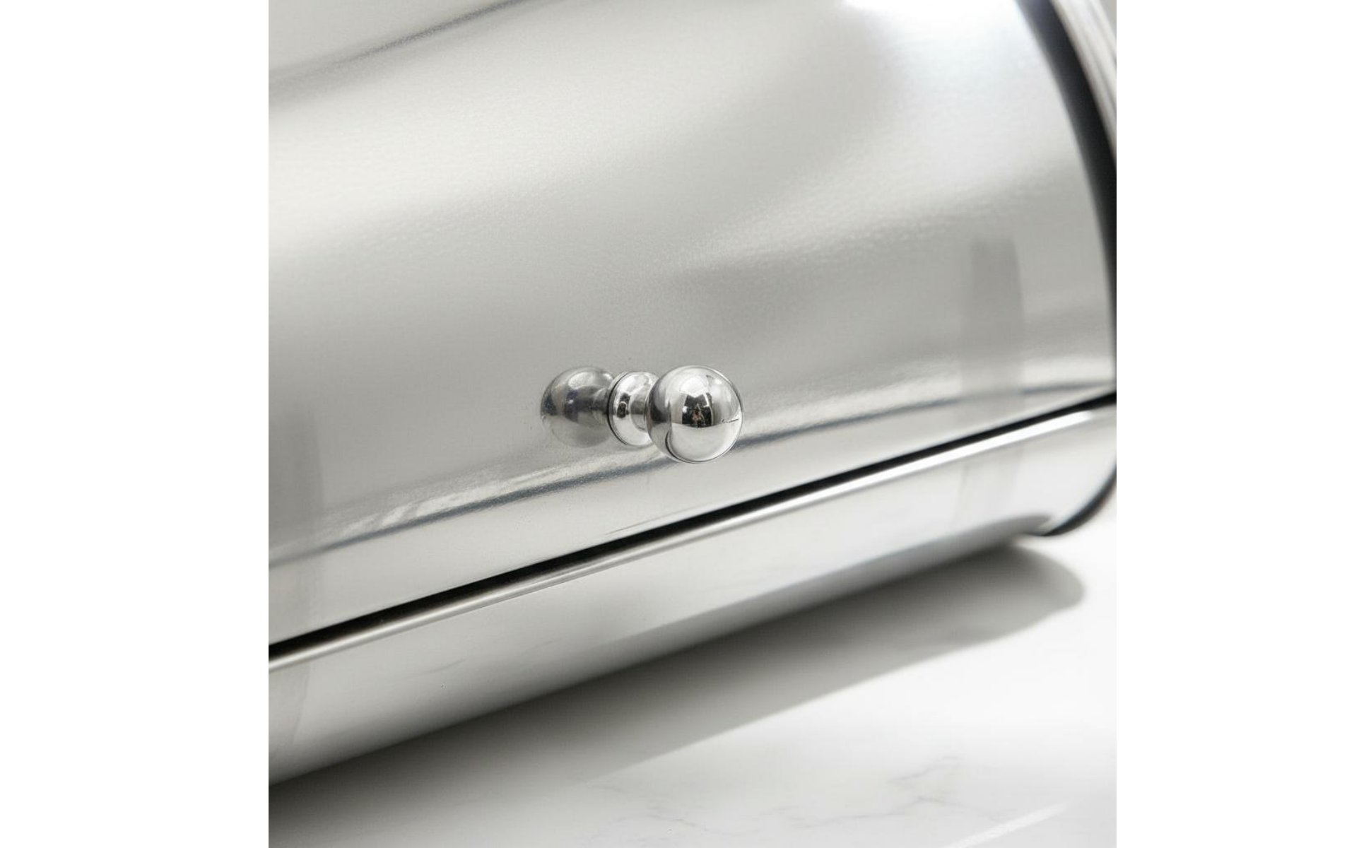 Stainless Steel Bread Box Countertop Hinged-Lid Bread Container for Home Cooks