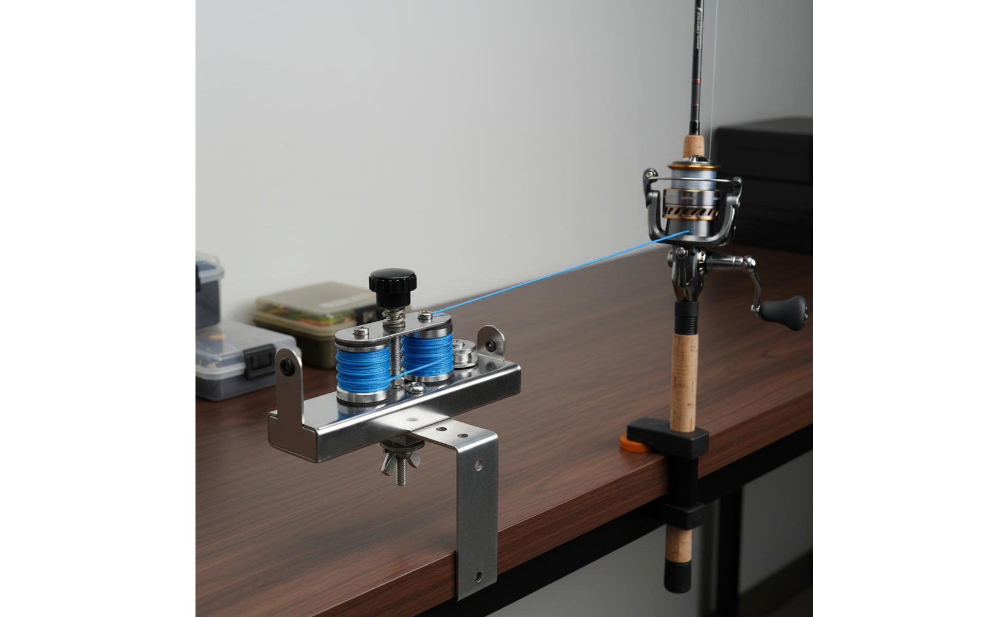 PE Line Tension Regulator Stainless Steel Reel Line Winder Adjustable