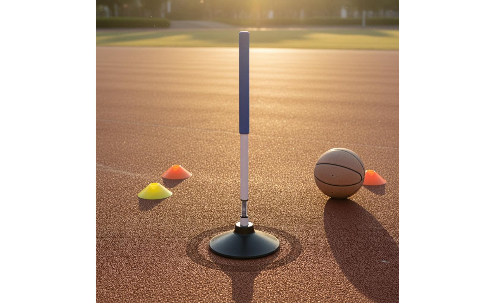 4 Pieces Flexible Training Stick Flex Loaded Roundball Dribble Pole for Children