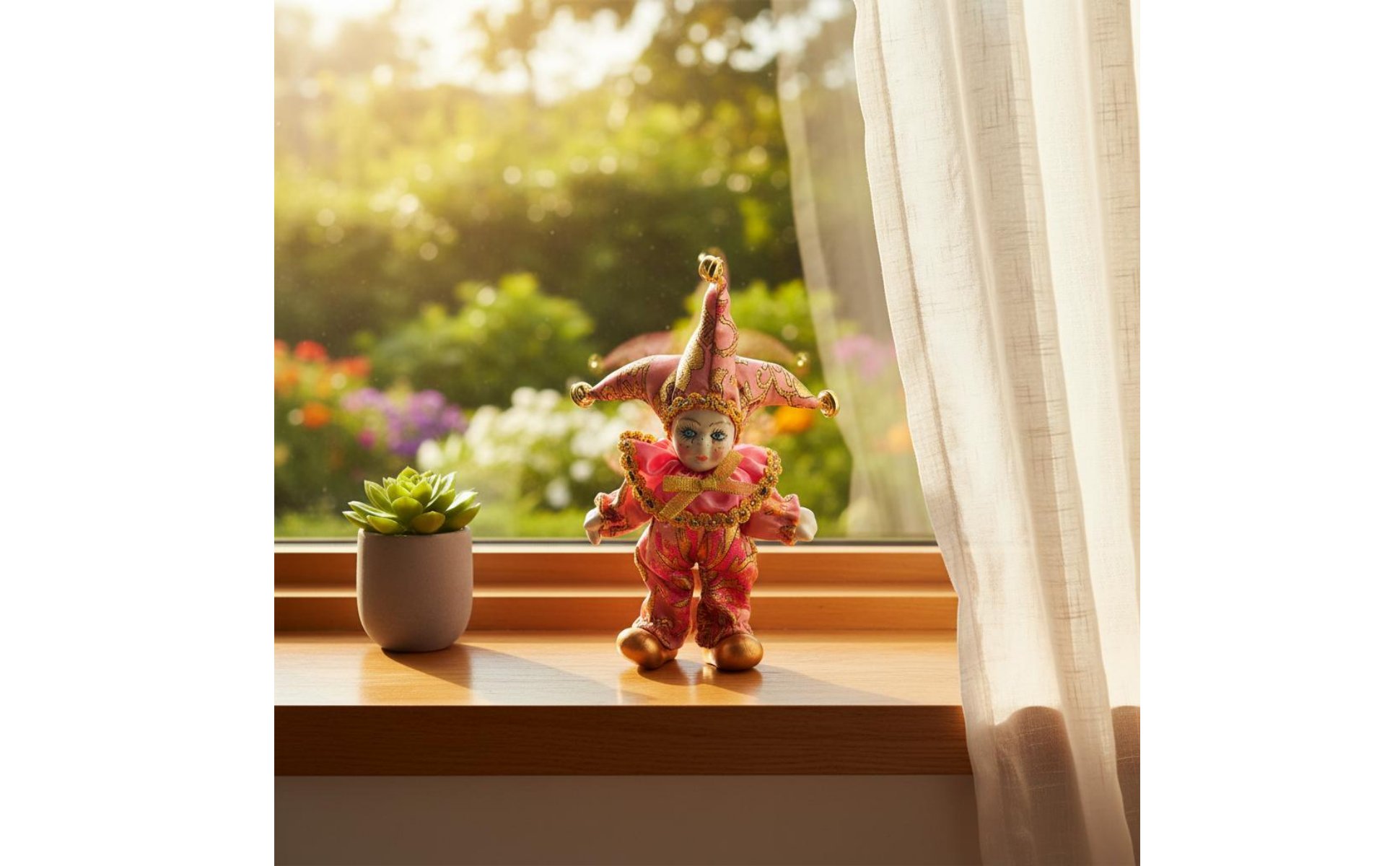 Jester Puppe Geschenkidee Narrenfigur Glücksbringer