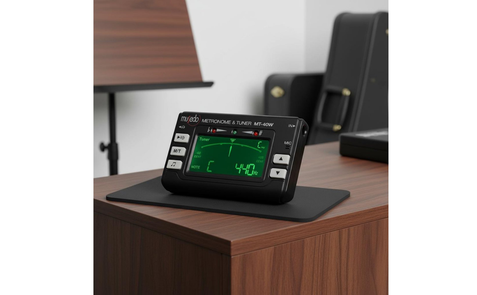 Wind Instrument Tuner Metronome 2-in-1 Saxophone Tuner Precise Calibration