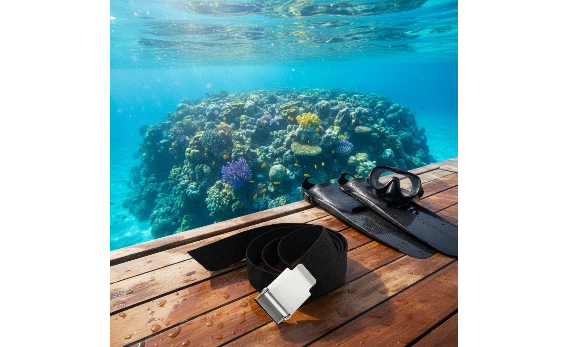 Freediving Weight Belt 304 Stainless Steel Buckle Nylon Diving Weight Belt