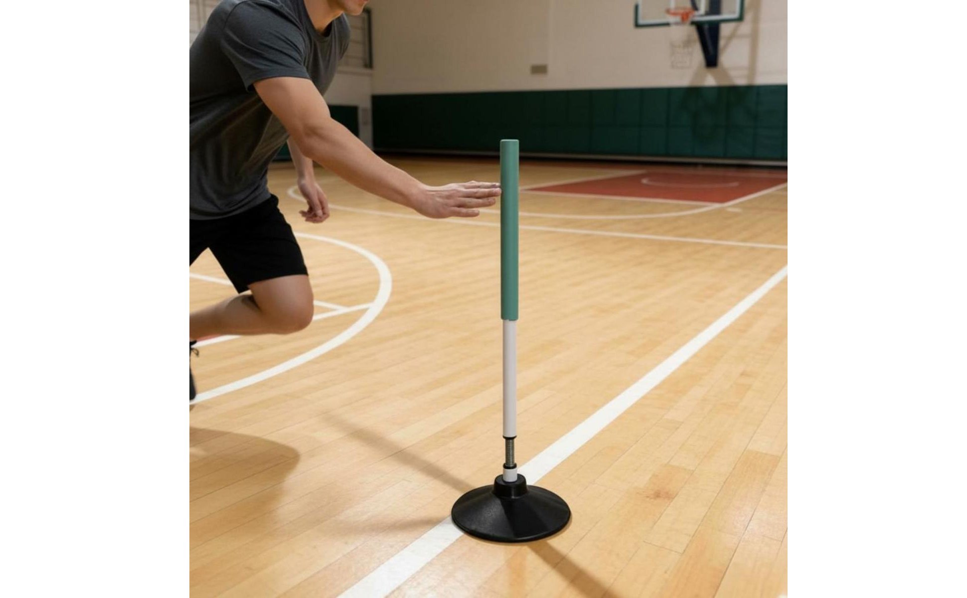 4 Pieces Flexible Training Stick Flex Loaded Roundball Dribble Pole for Children
