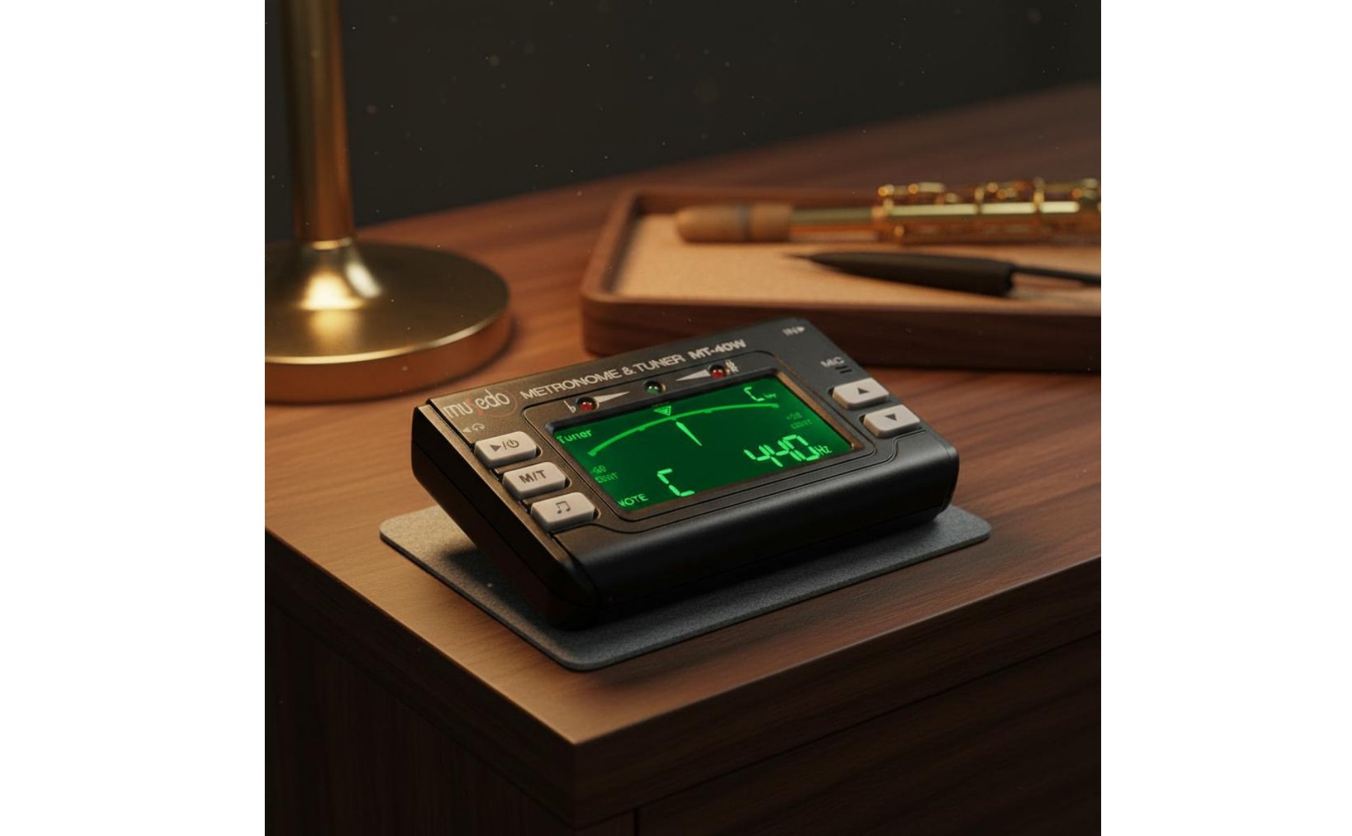 Wind Instrument Tuner Metronome 2-in-1 Saxophone Tuner Precise Calibration