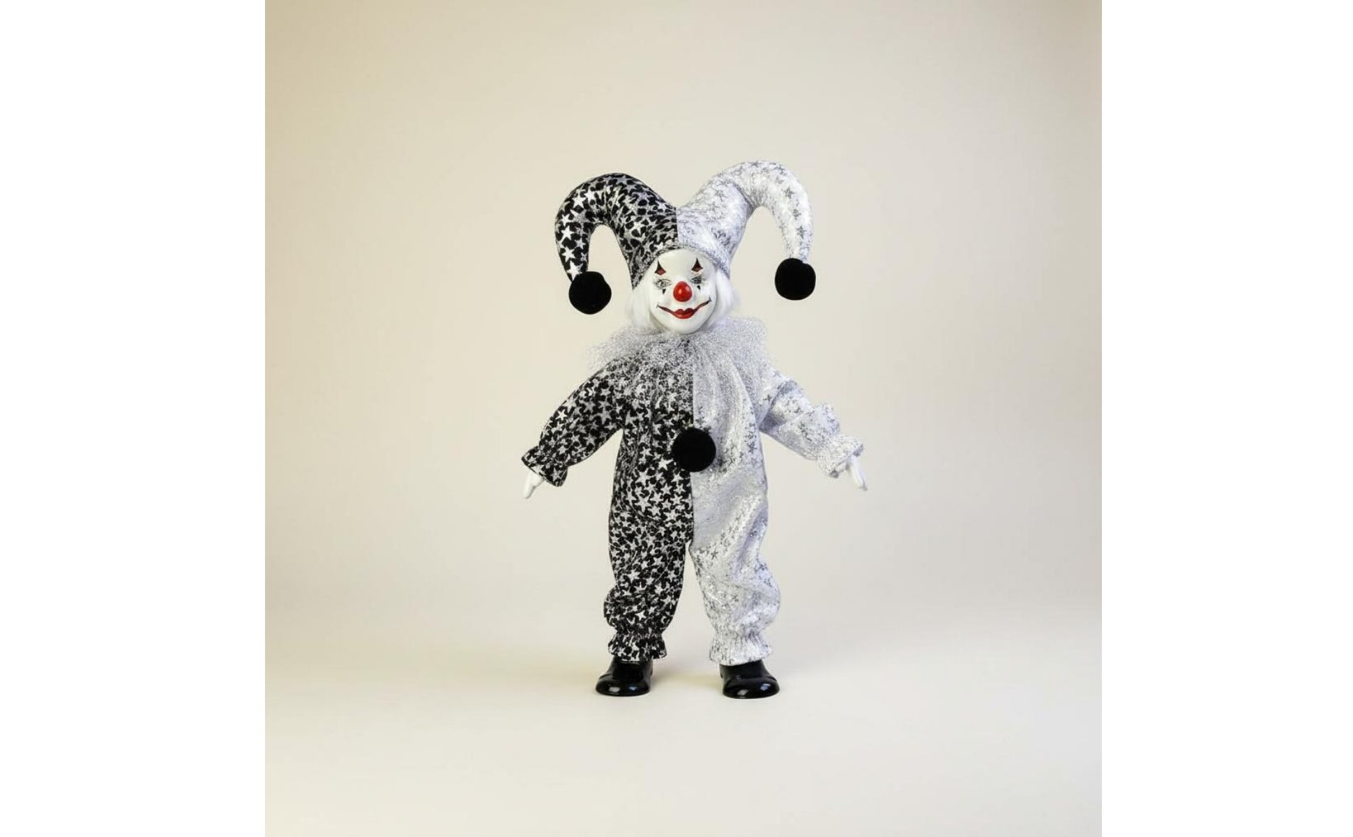 Porzellan Clownpuppe Tonware Clownpuppe Handgemacht für Geschenk, Sammlung