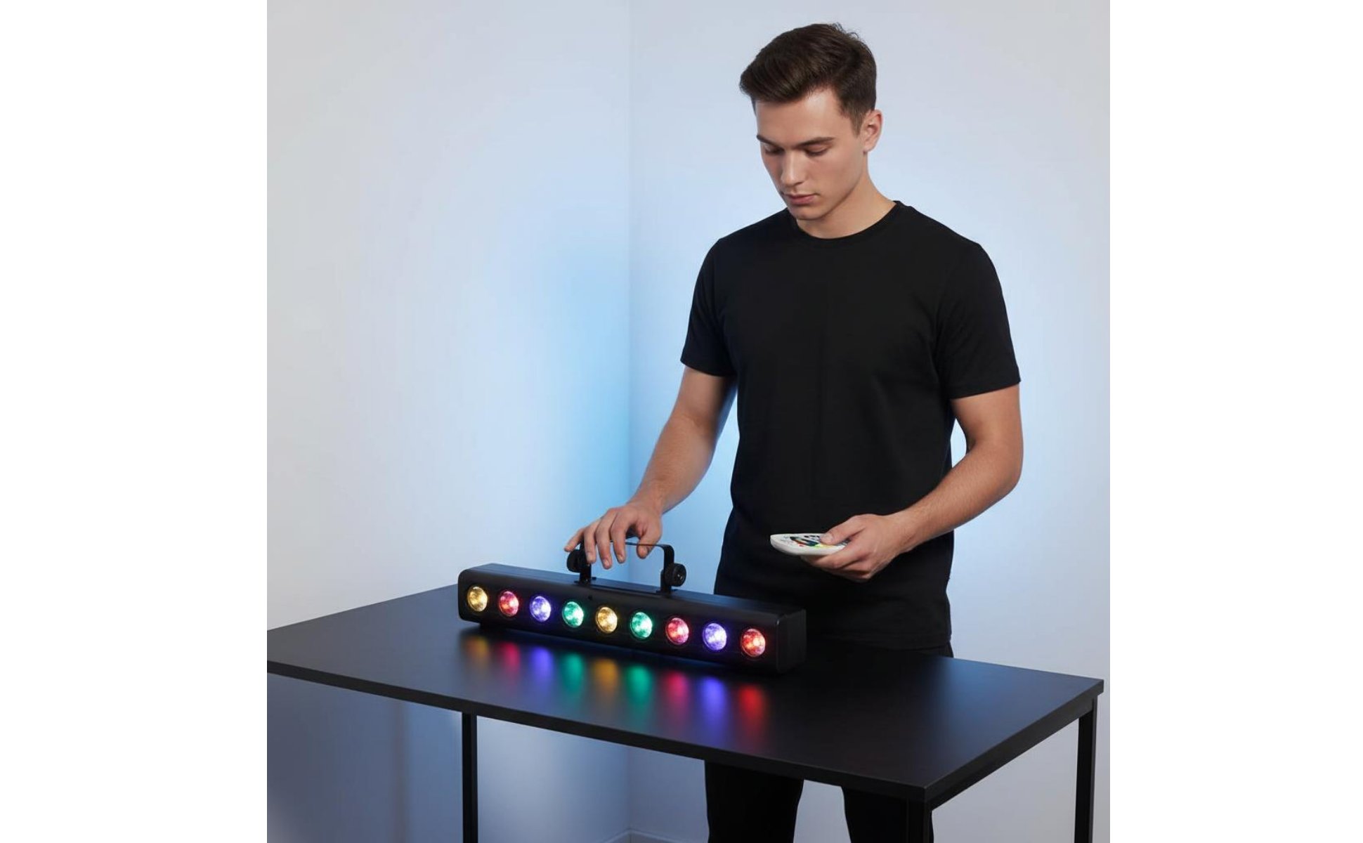 RGBW Stage Light DMX512 9 LED Wall Light Party Use for Wedding, DJs