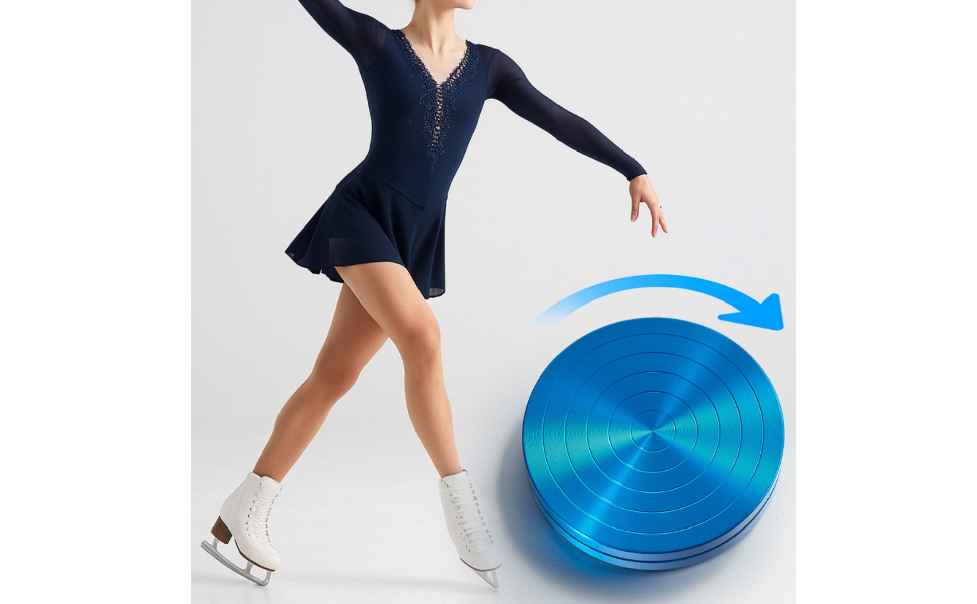 Figure Skating Metal Build Studio Rotation Board Fluid Rotation for Studio