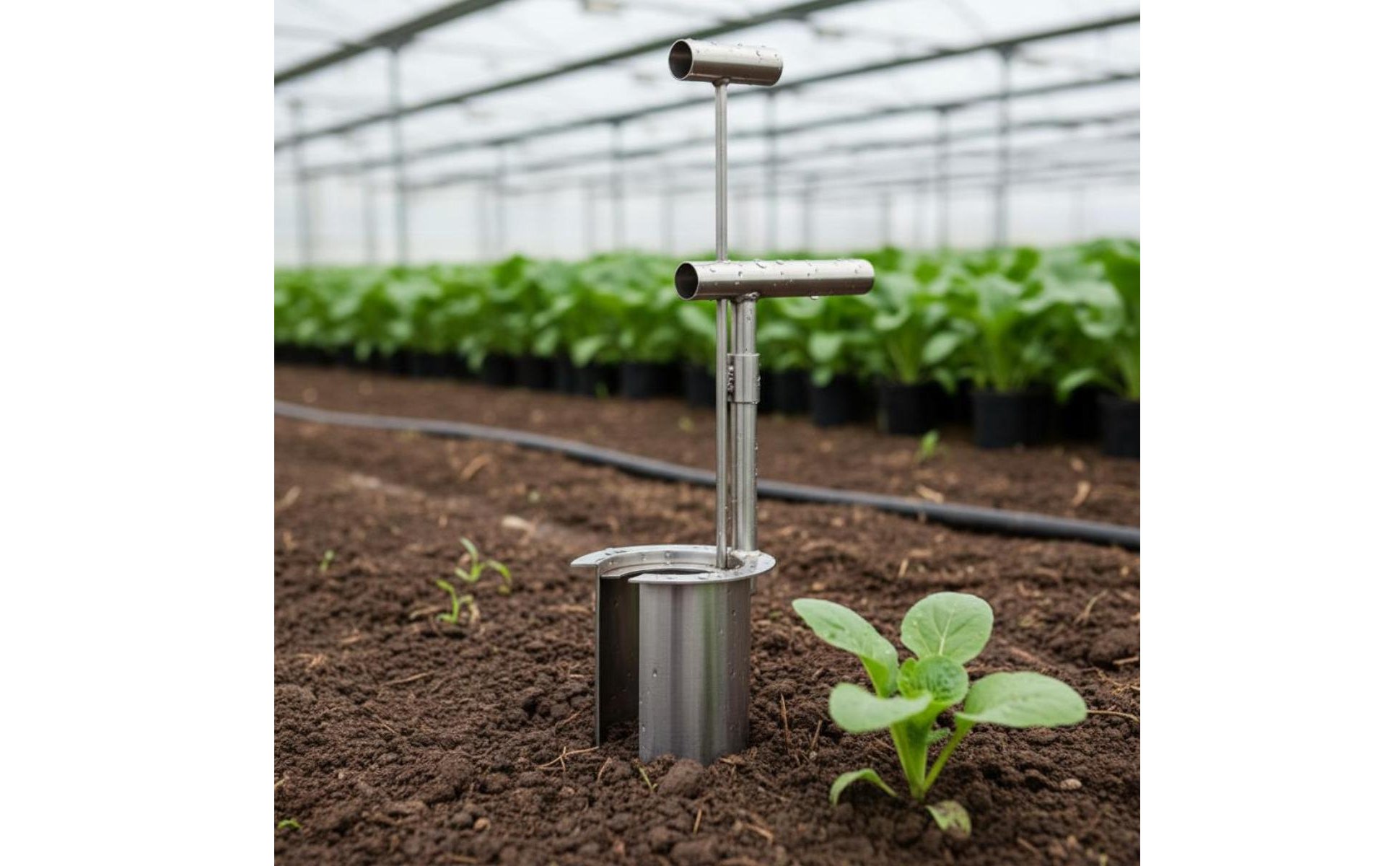 Stainless Steel Seedling Transplanter Labor Saving Manual Plant Transplanter