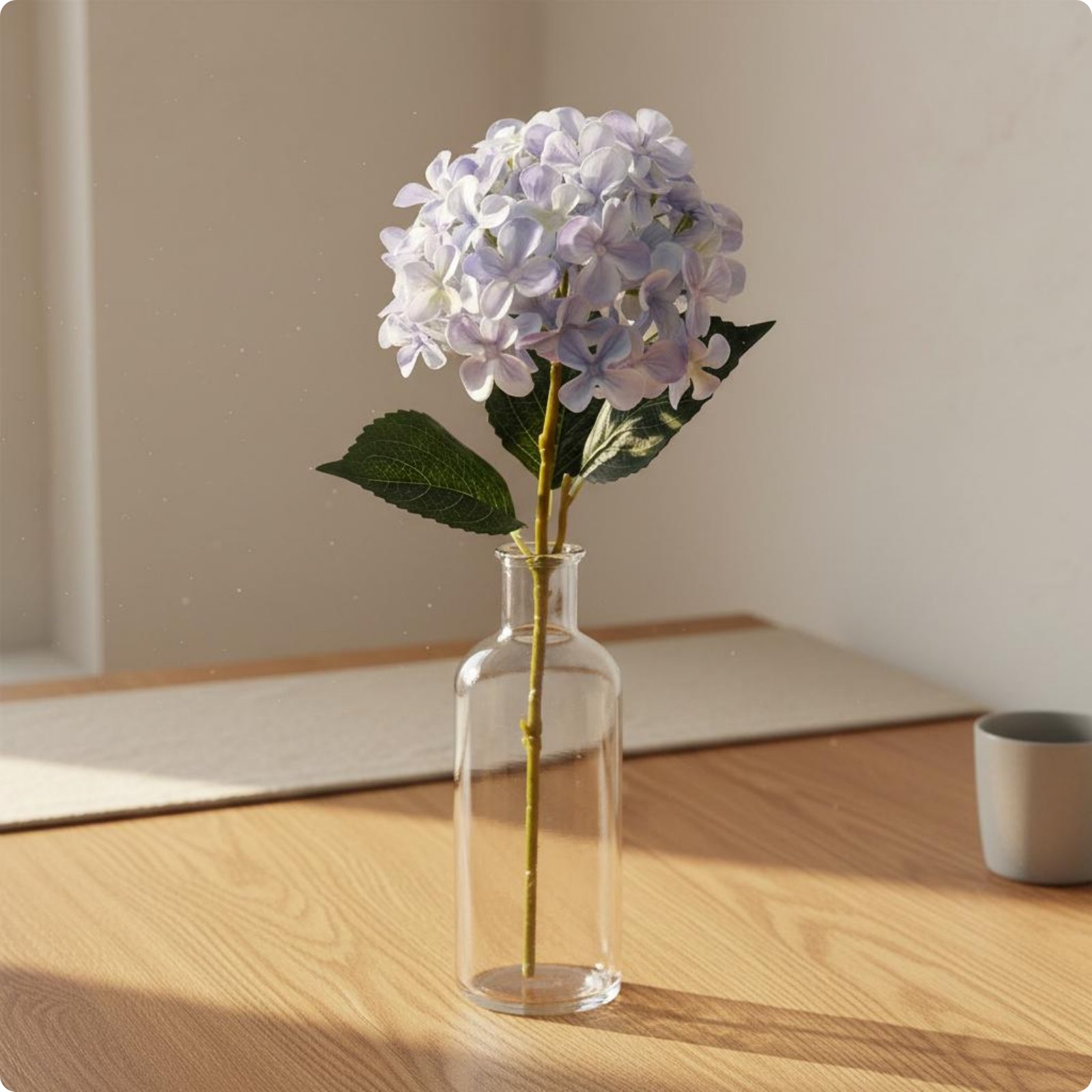 Artificial Hydrangea Arrangement Lifelike Silk Flower Arrangement Easy To