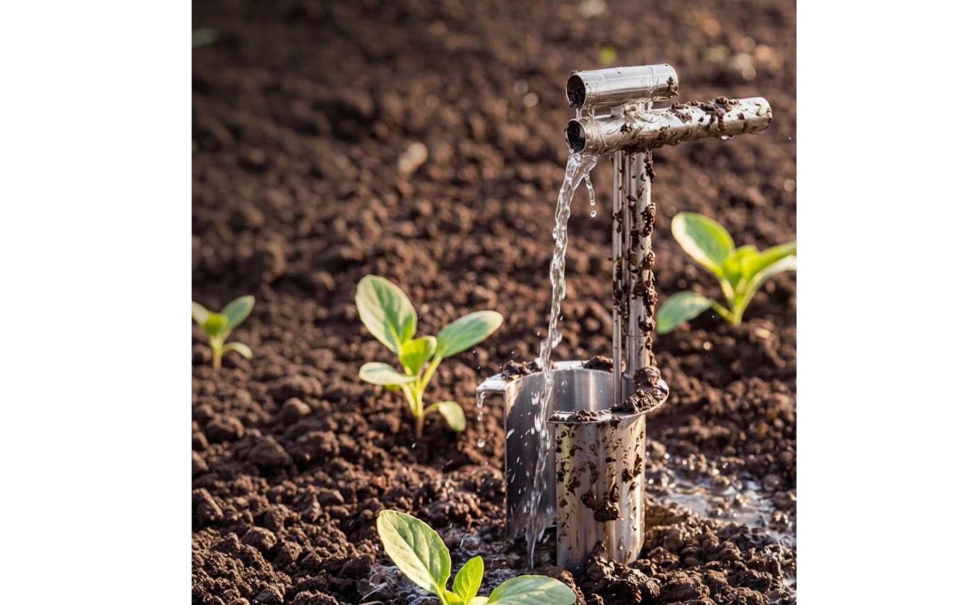 Stainless Steel Seedling Transplanter Labor Saving Manual Plant Transplanter
