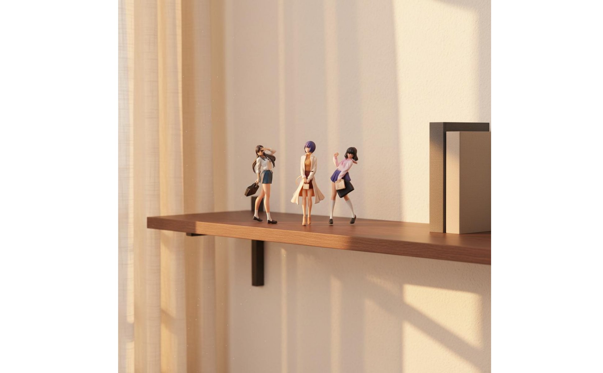 4 Pezzi Bambolina in Scala 1:64 Stile Giocoso Figurina 1:64 Dettagliato