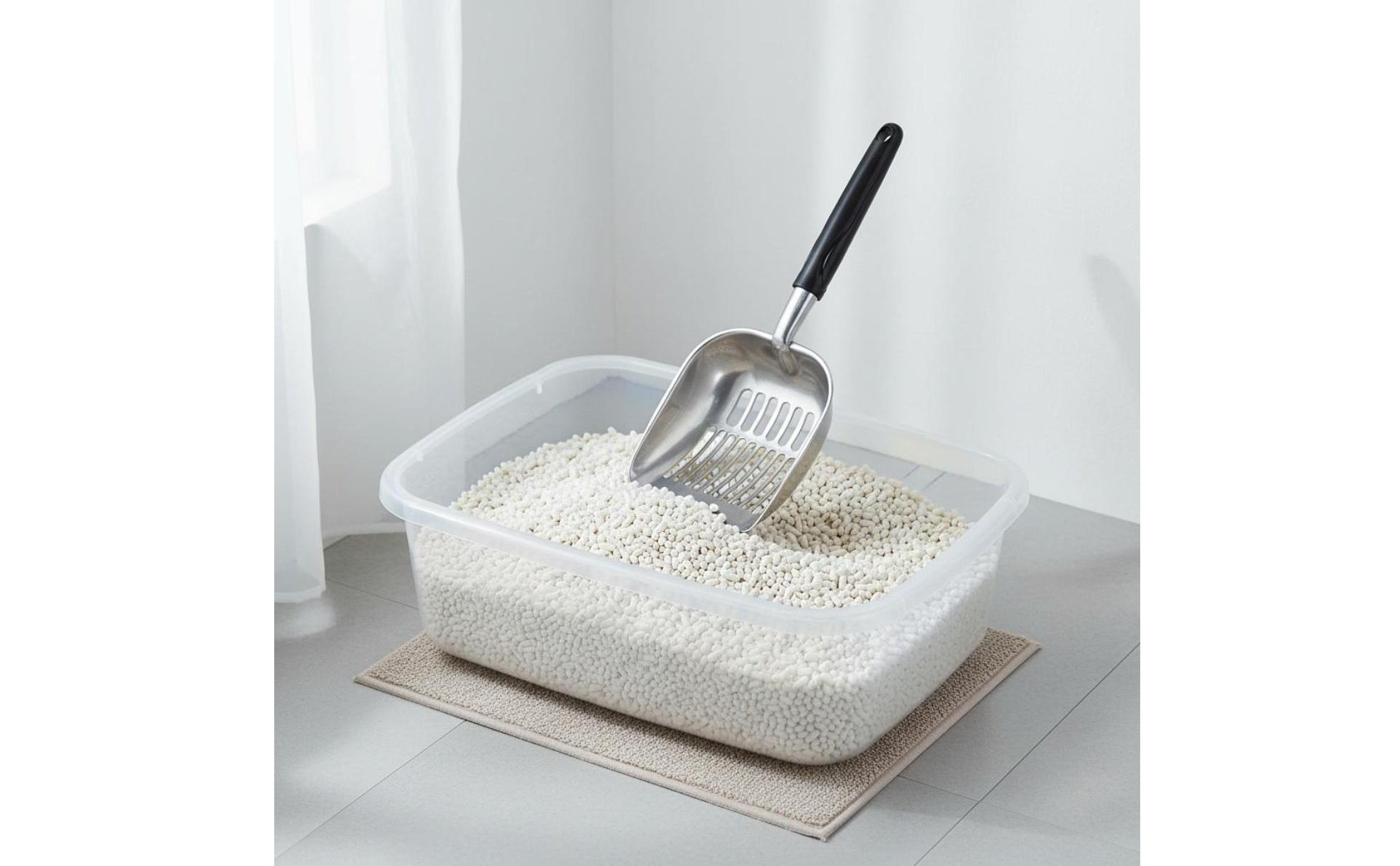 Aluminum Litter Spade Thickened Deep Feline Litter Spade Long-Lasting
