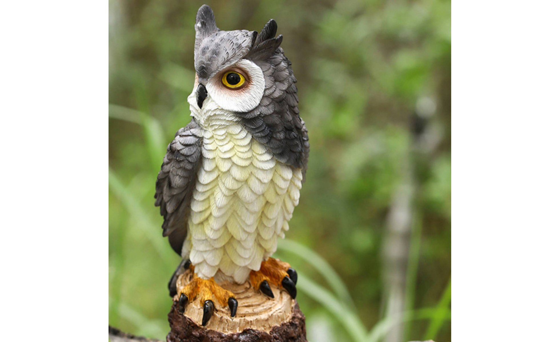 Eulenfigur Geschenk Zum Einzug Eulendekofigur Realistische Optik für Terrasse