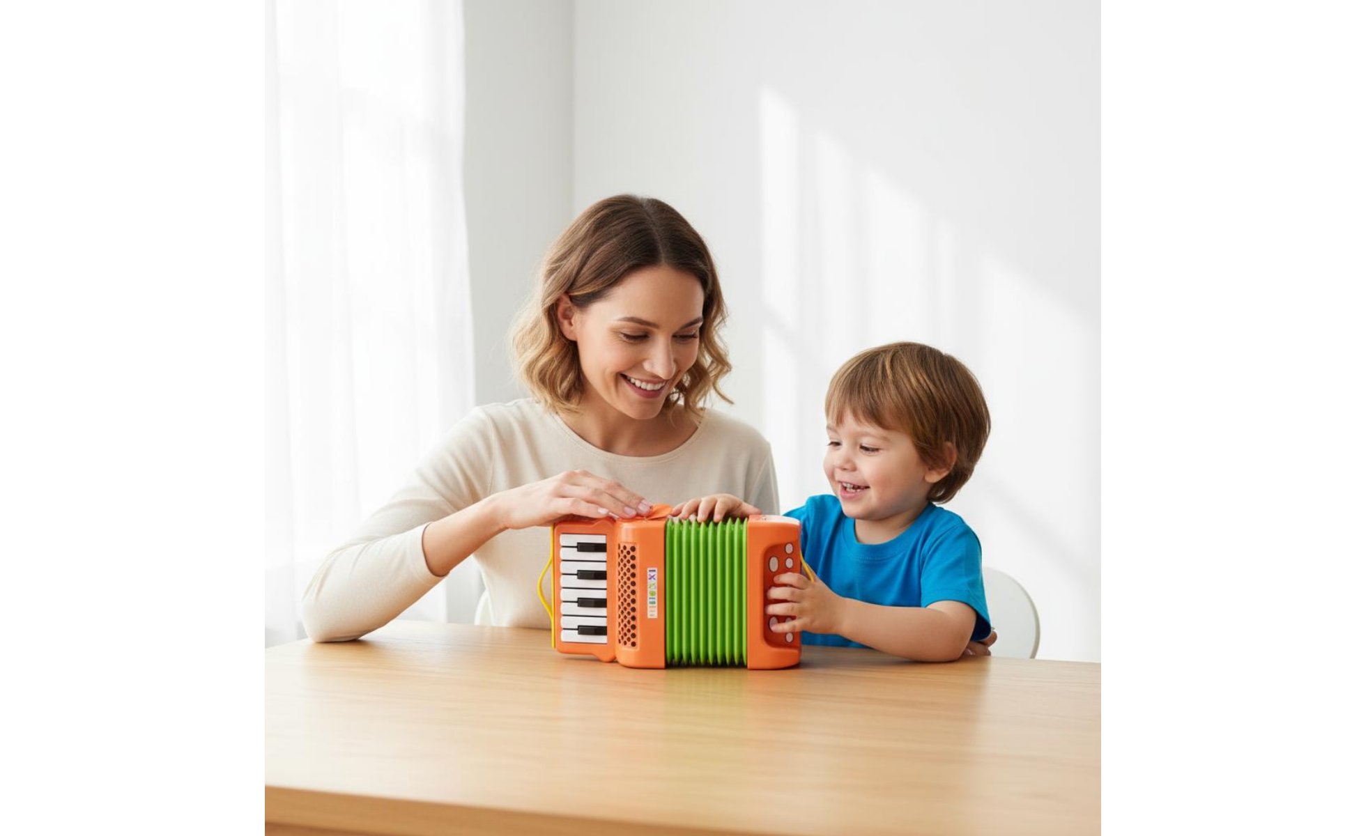 Kids Music Accordion Parent-Child Interactive Mini Accordion Toy