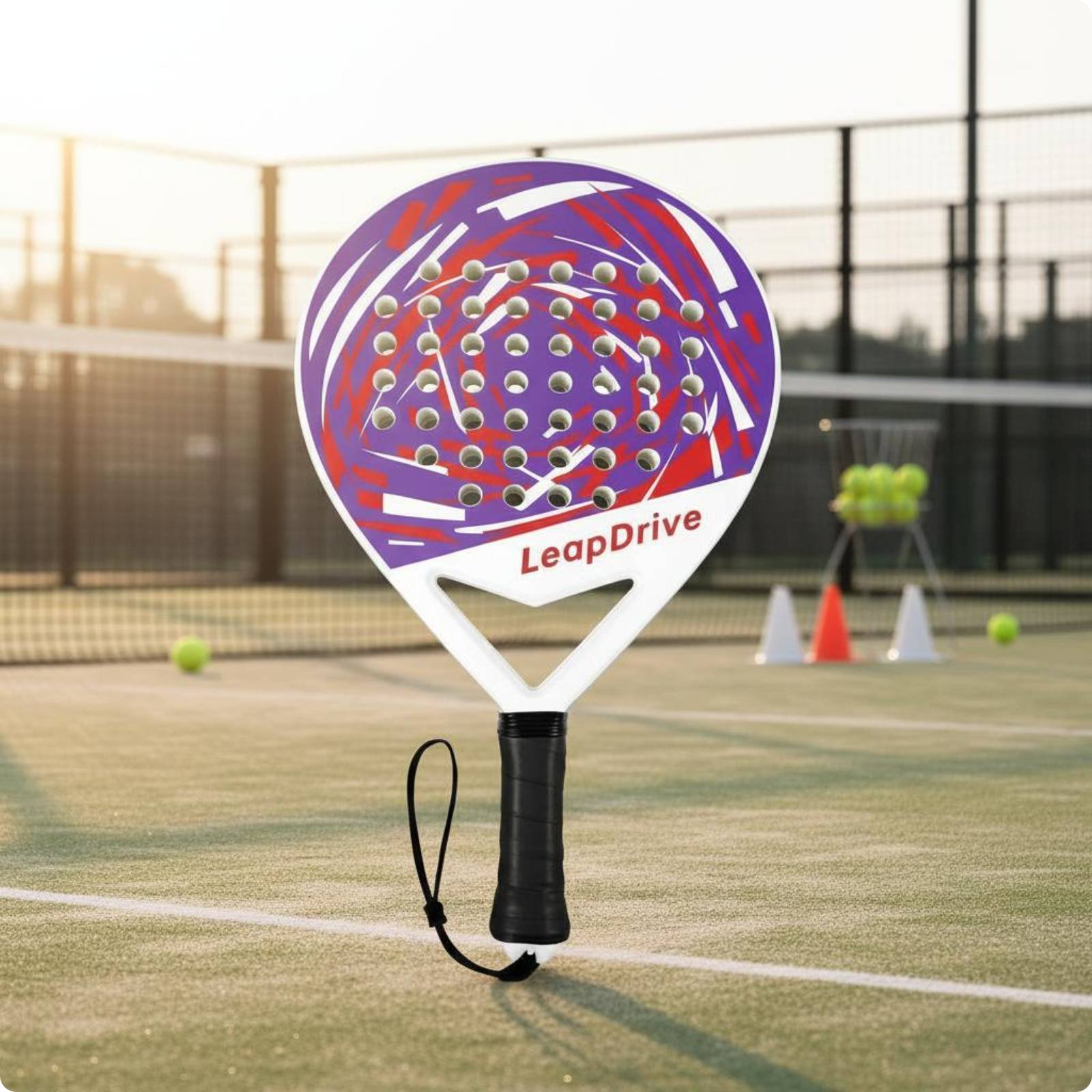 2 Pieces Padel Tennis Racket Lightweight Padel Training Racket Large Optimal