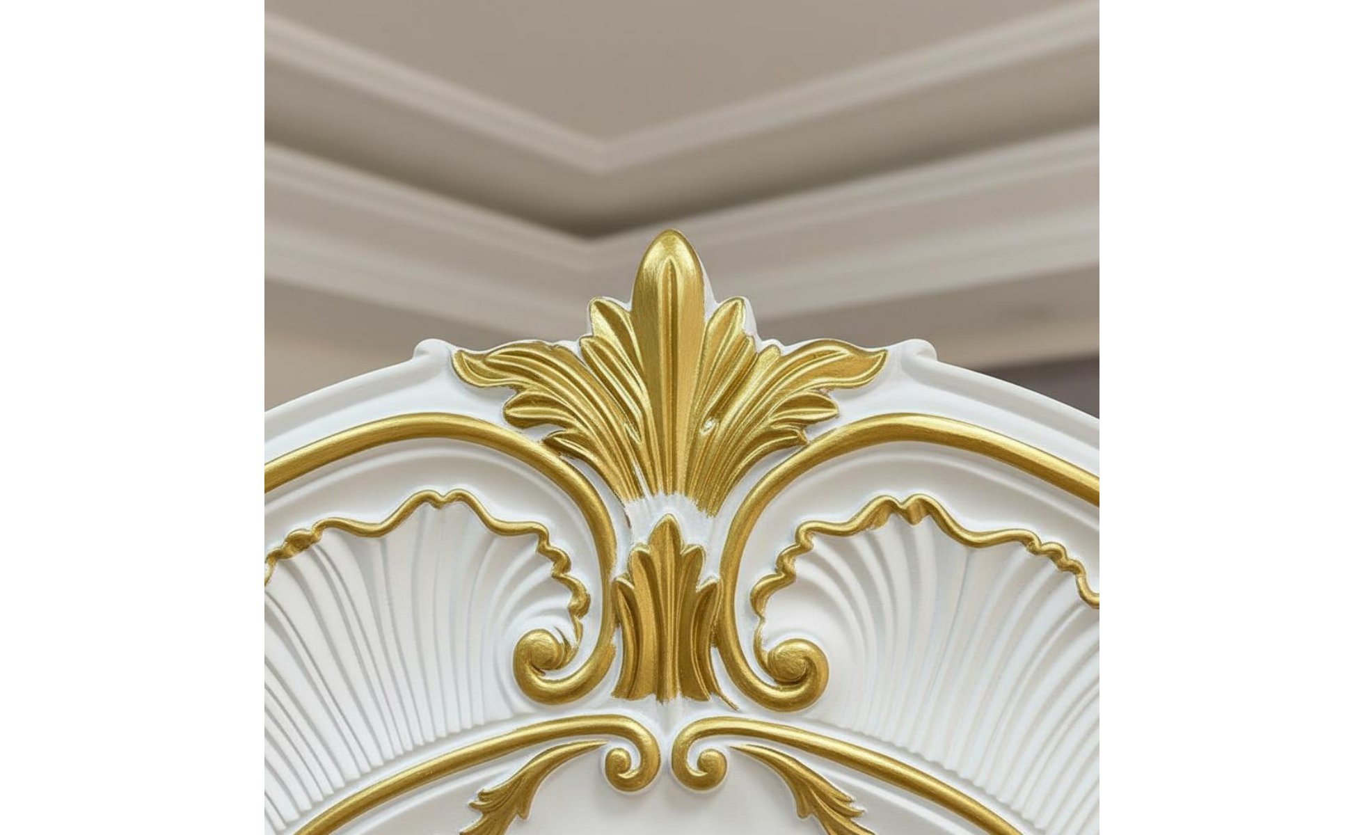Gold Painted Ceiling Medallion European Design Chandelier Medallion