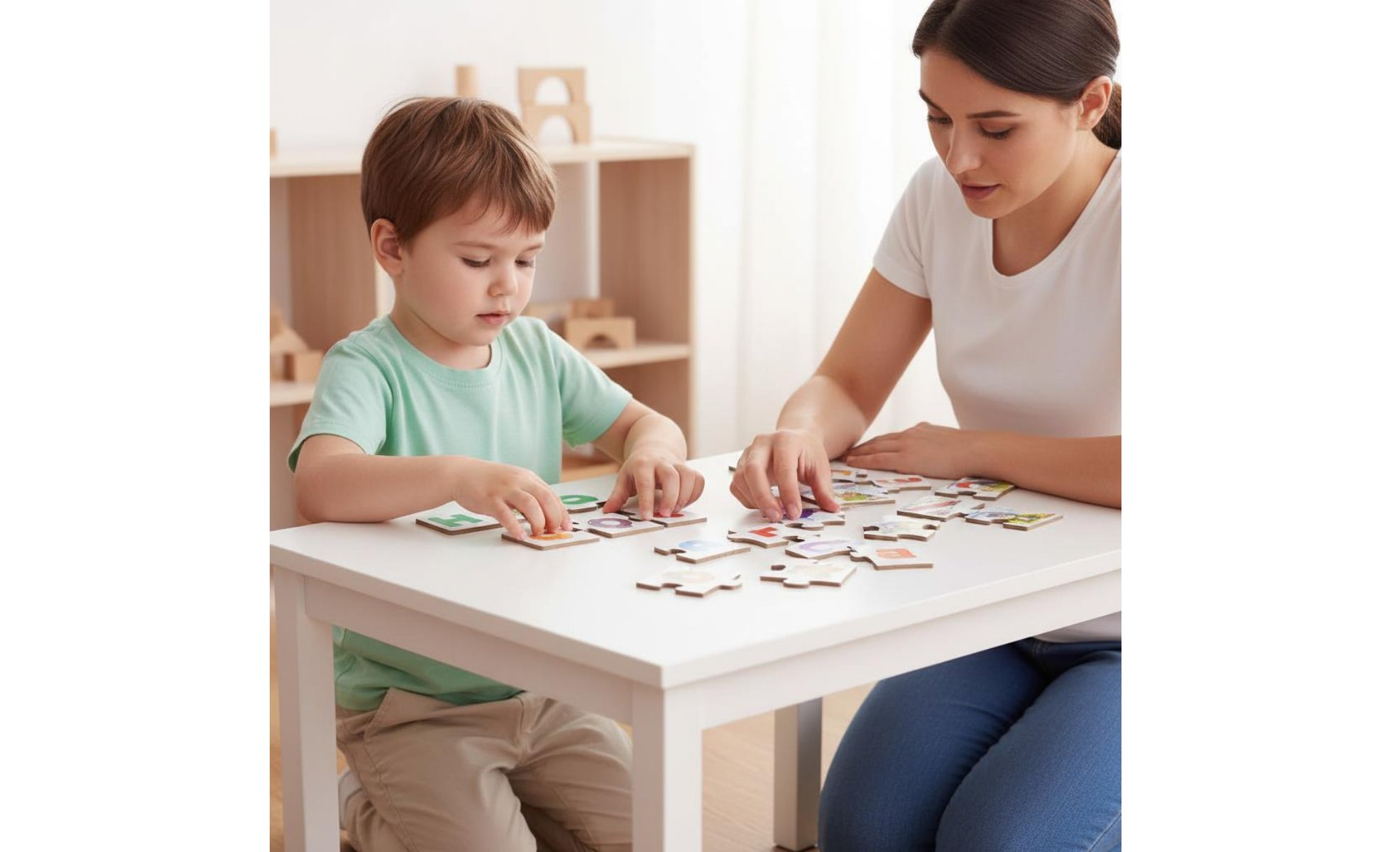 Alphabet Matching Cards Hand-Eye Coordination Wood Letter Matching Game