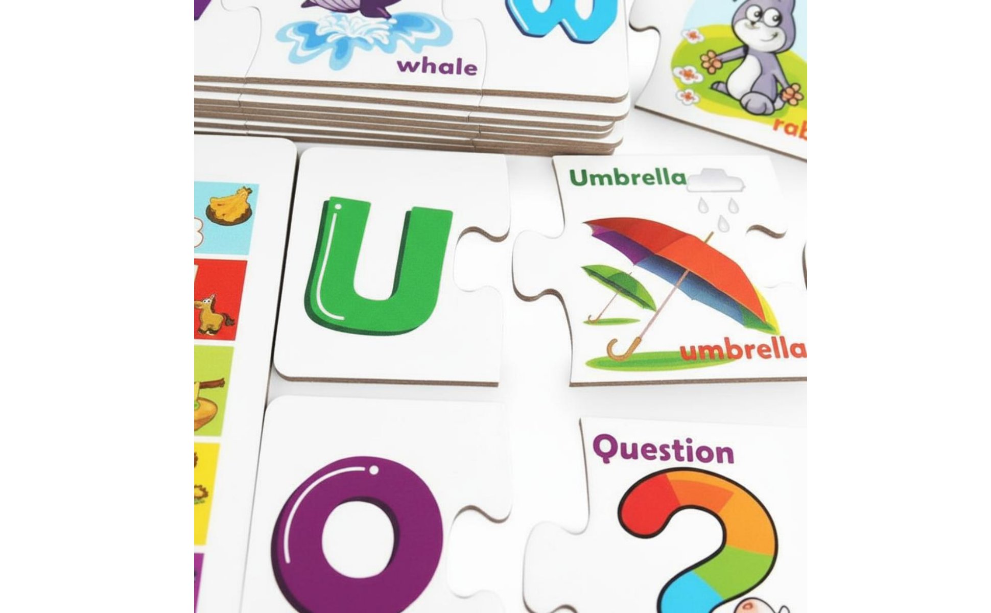 Alphabet Matching Cards Hand-Eye Coordination Wood Letter Matching Game