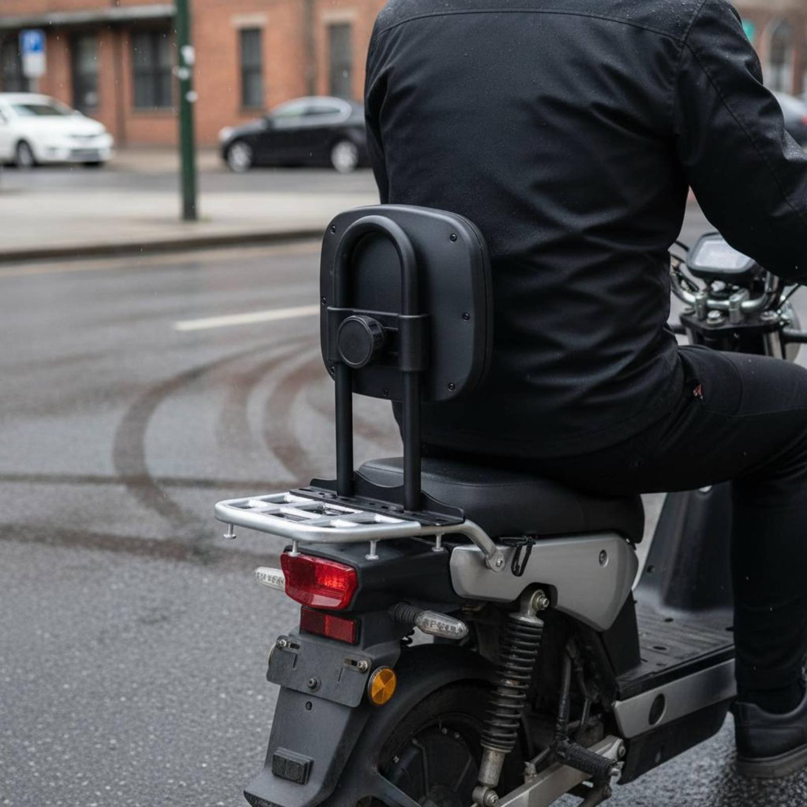 Adjustable Scooter Backrest Pad Easy Installation Vehicle Accessory - Produktbild 7
