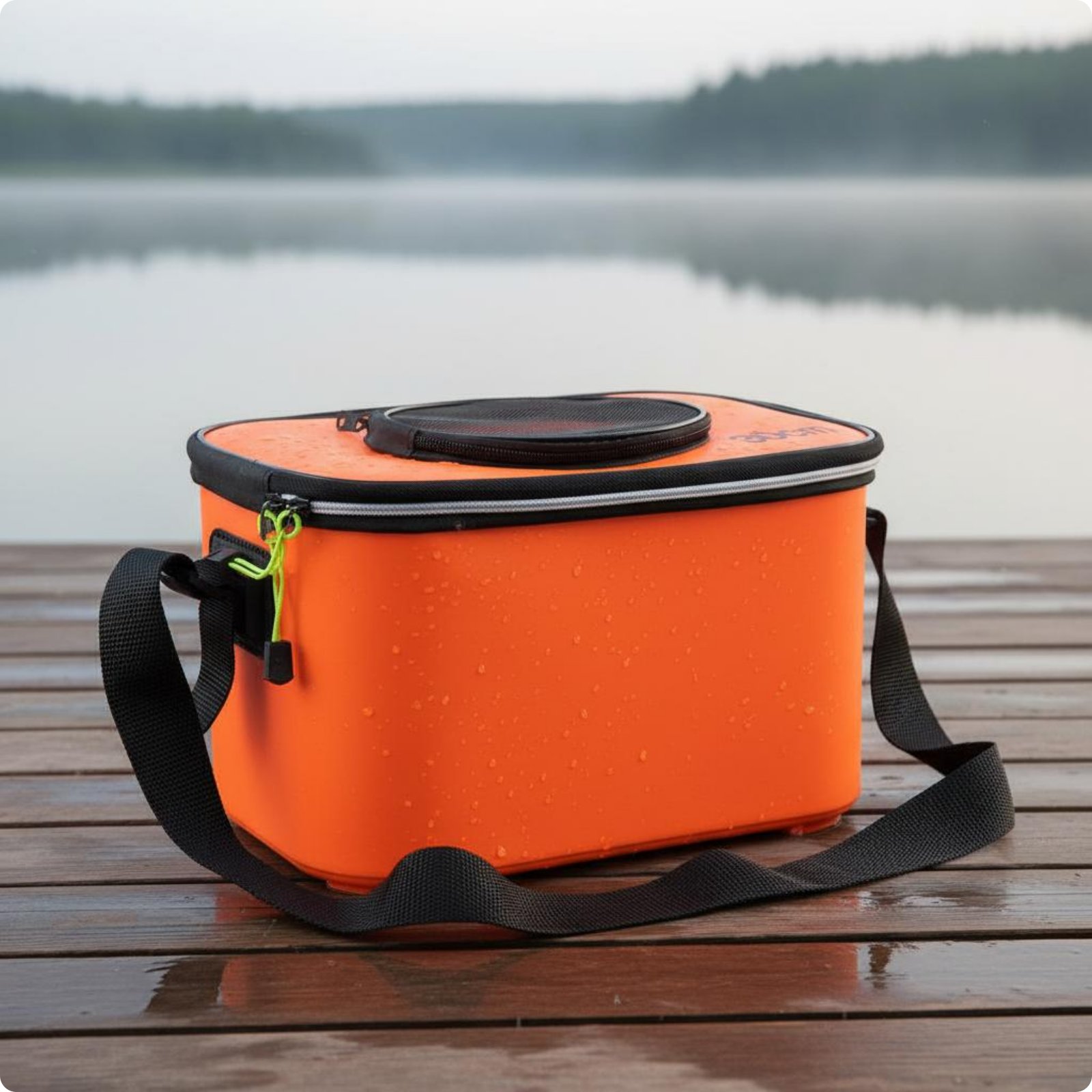 Foldable Live Catch Pail Leak Resistant EVA Fishing Pail Air Pump for Anglers