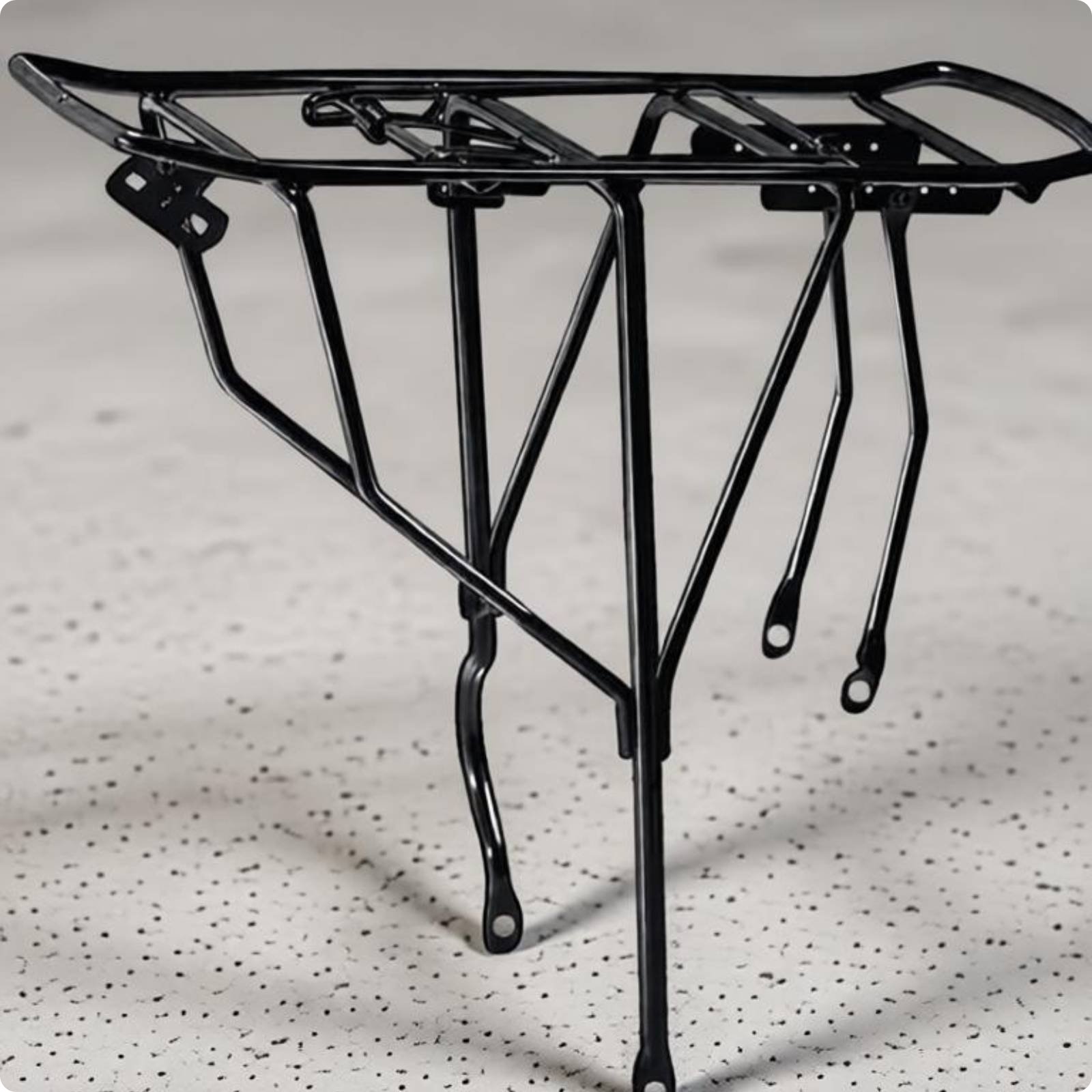 Mountain Bike Rear Rack Solid Metal Cycle Cargo Rack Stainless Steel Screws