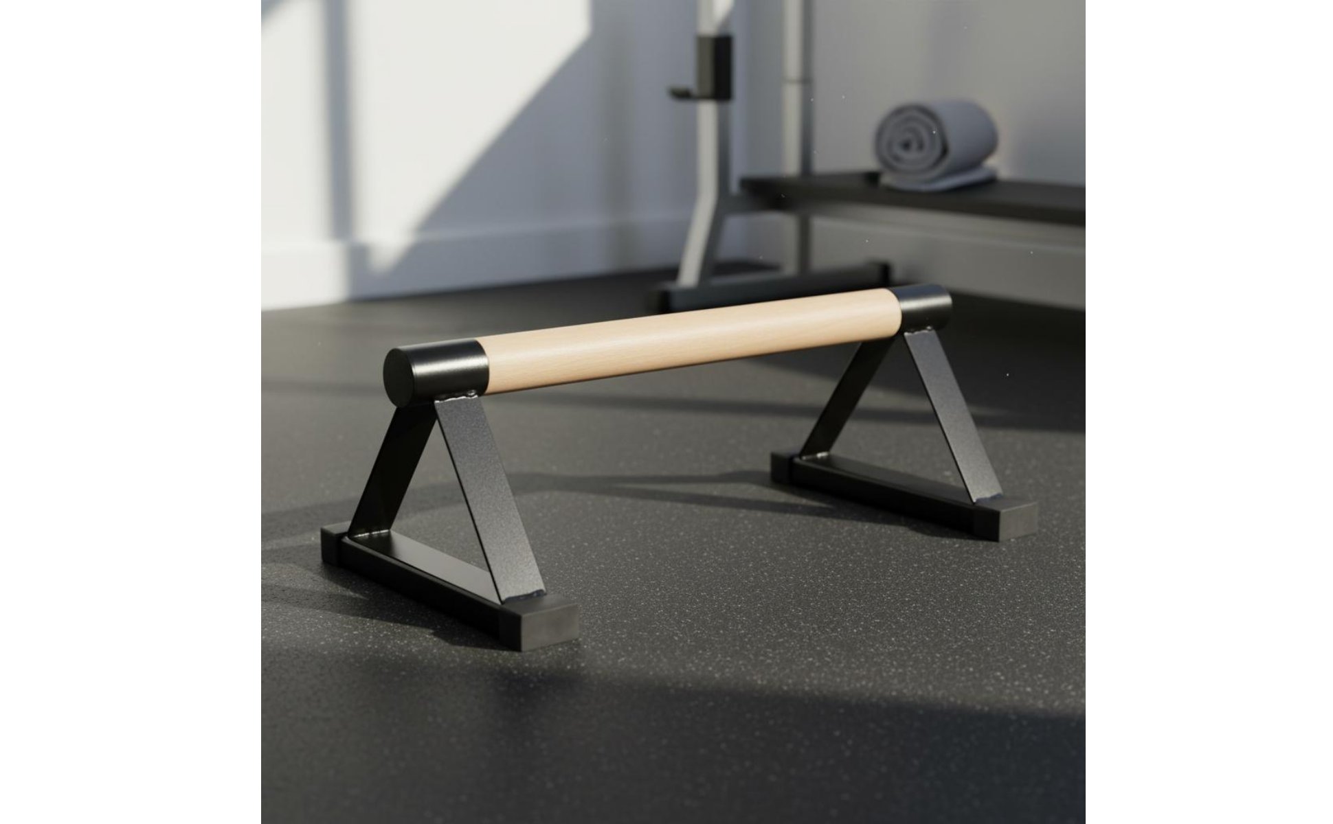 Wooden Press-up Handles Triangle Frame Press-up Handles Solid Wood for Beginners