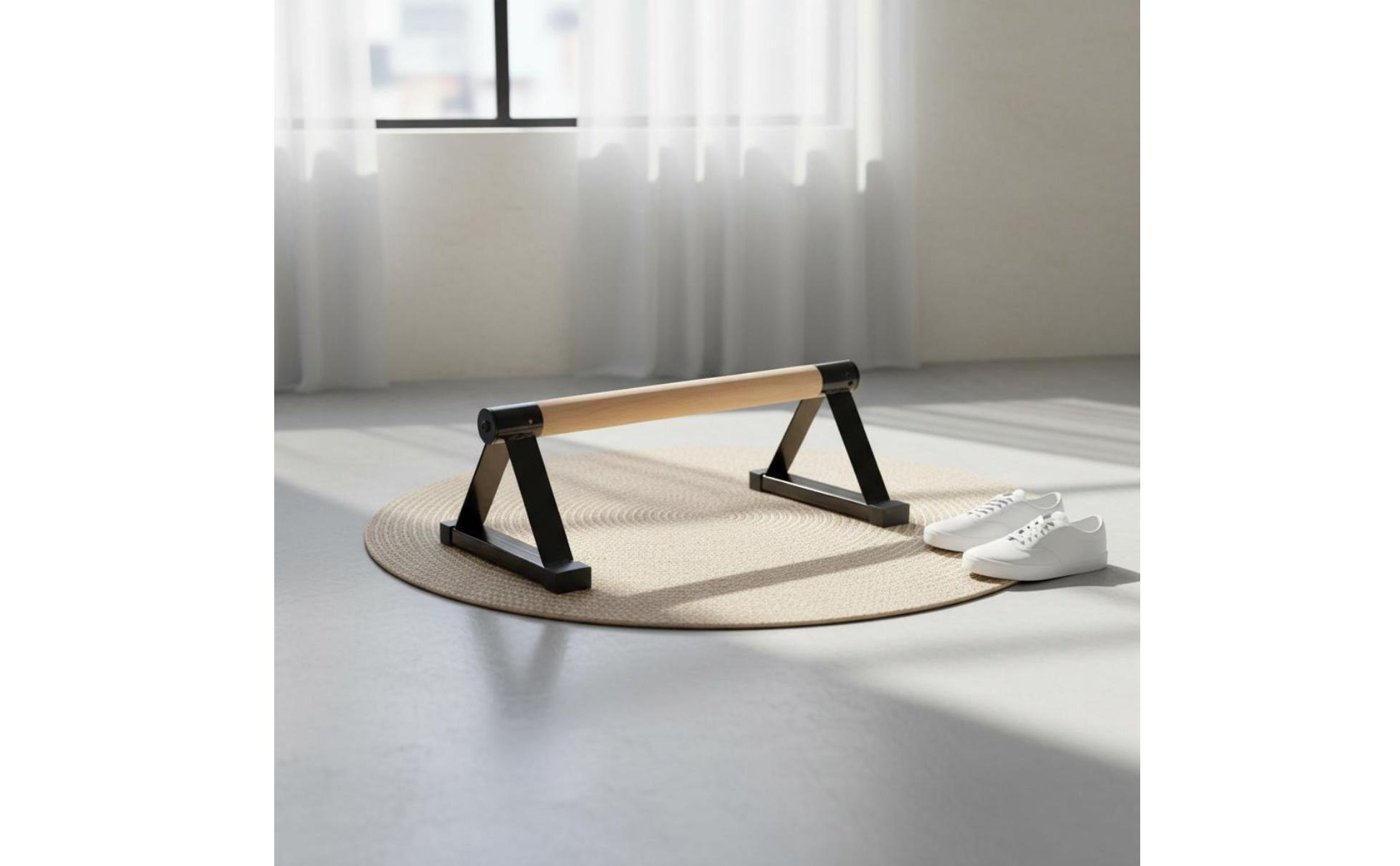 Wooden Press-up Handles Triangle Frame Press-up Handles Solid Wood for Beginners
