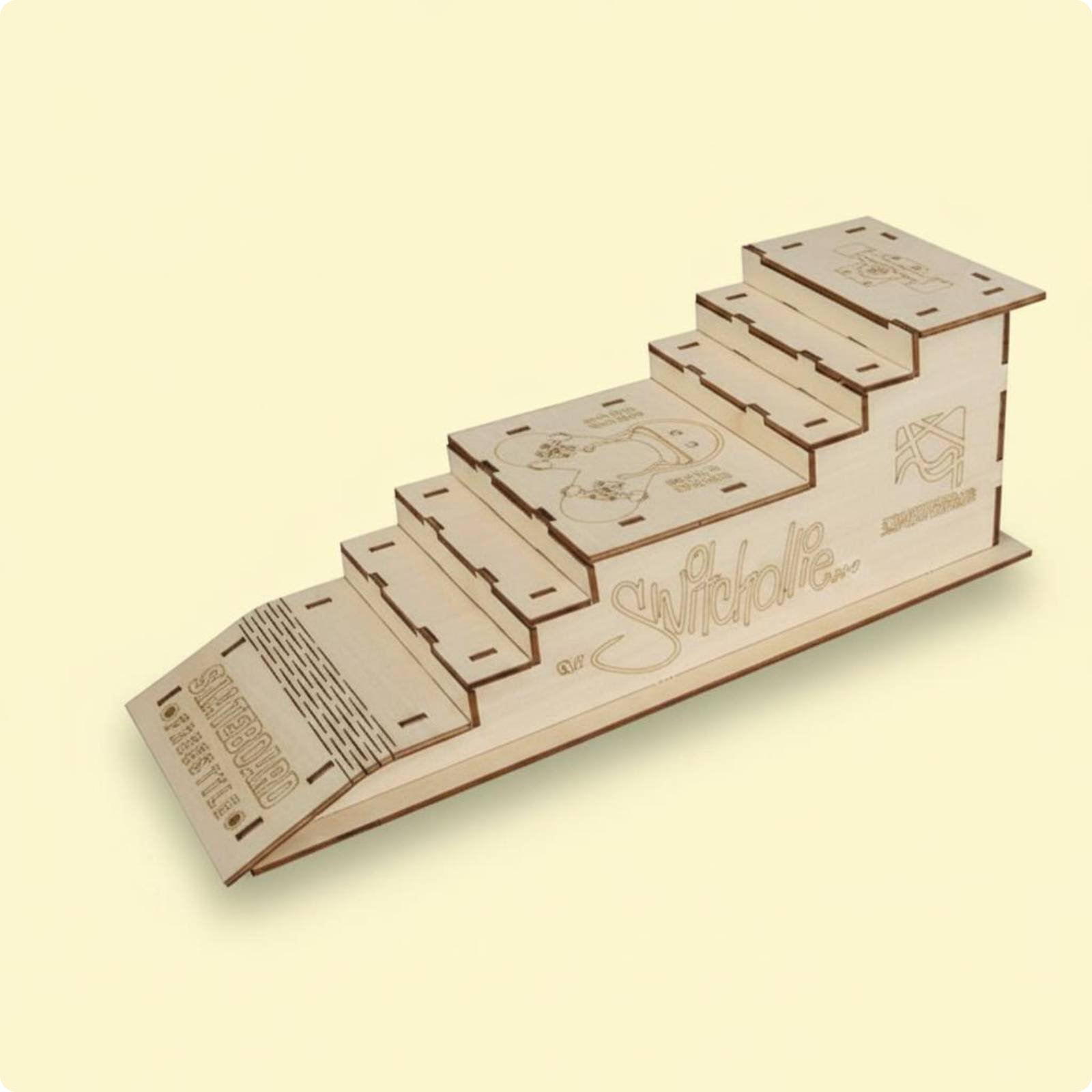 Fingerboard-Displayständer Massivholz Finger-Fingerboardausstellungsständer