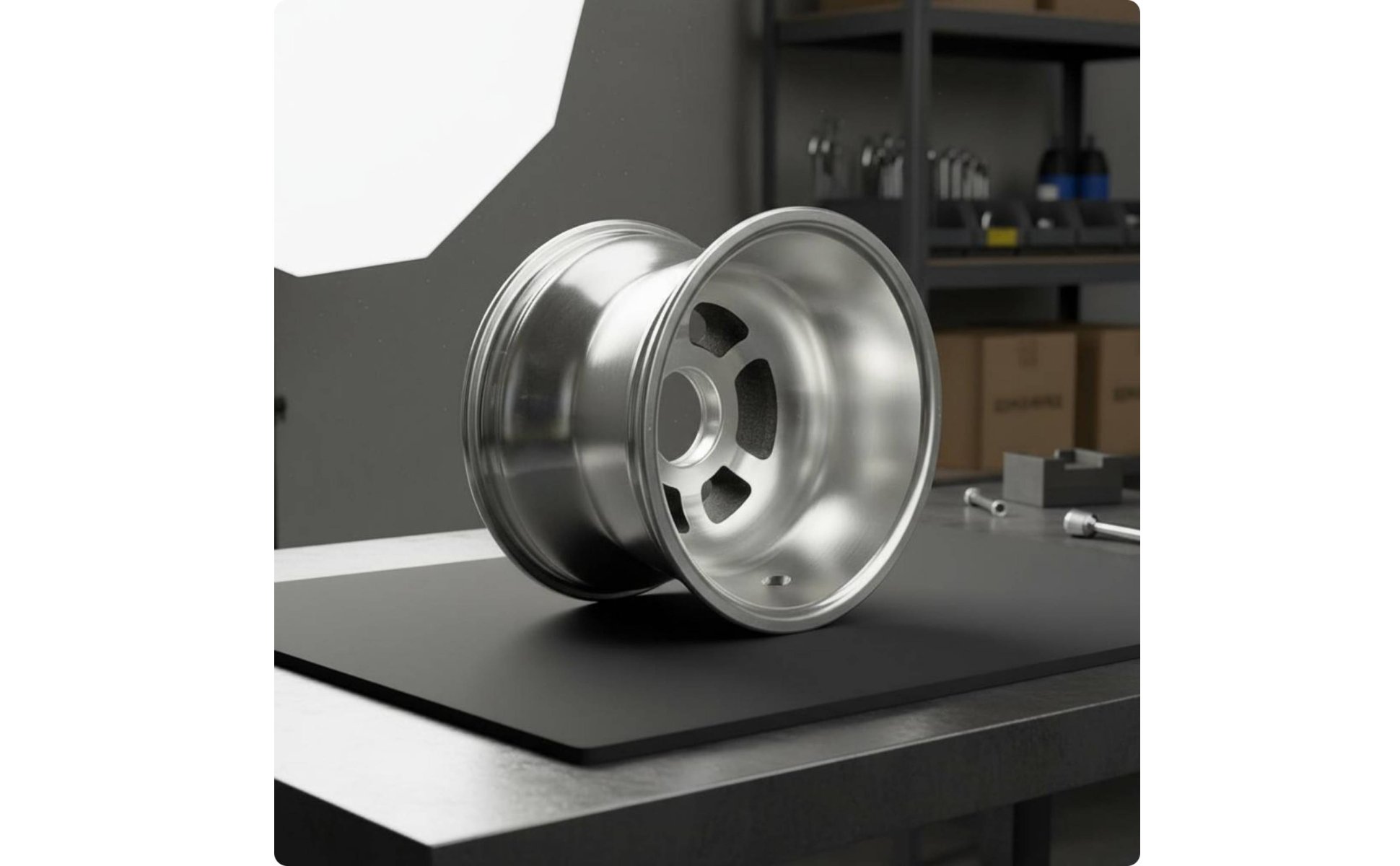 Racing Kart Wheel Rim Lightweight Kart Wheel Rim Long-Lasting for Racing Drivers