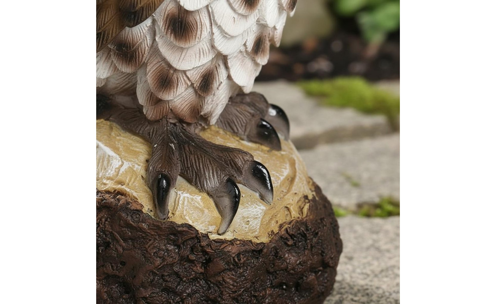 Eulenfigur Geschenk Zum Einzug Eulendekofigur Realistische Optik für Terrasse