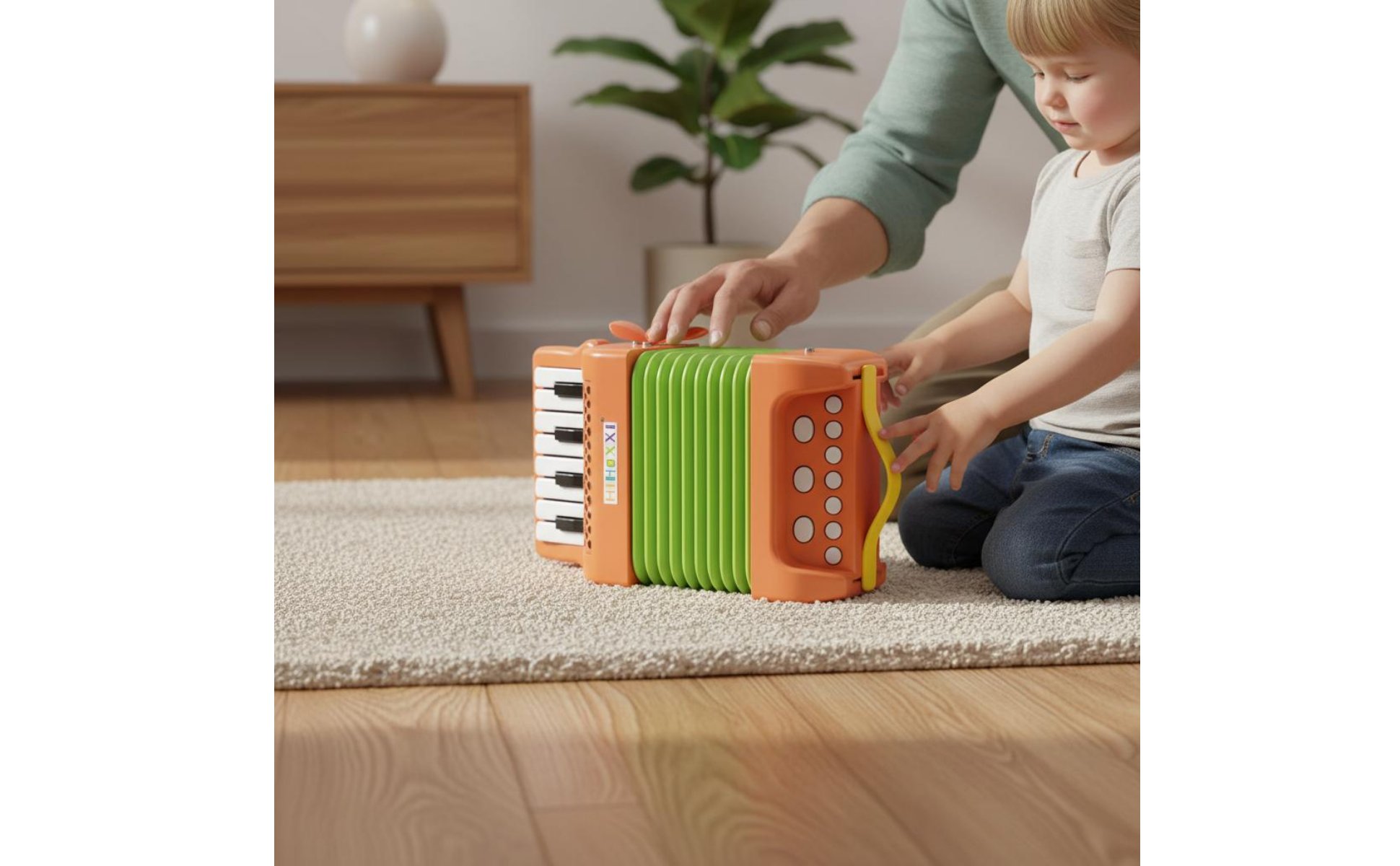 Kids Music Accordion Parent-Child Interactive Mini Accordion Toy
