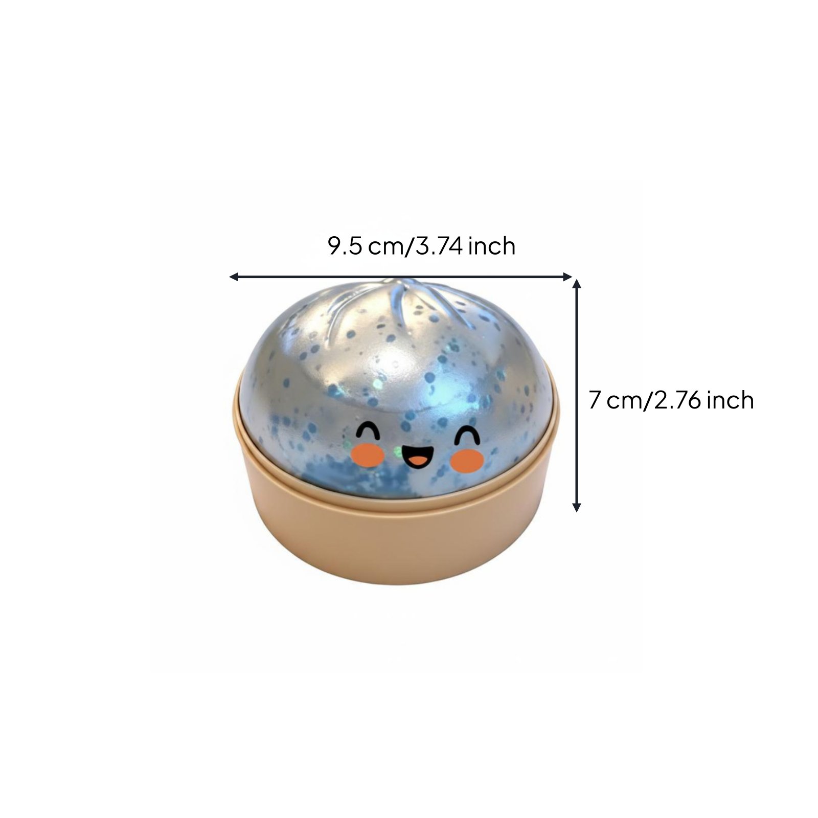 Soft Cute Bun Stress Toy Non Sticky Bao Press Toy Desk Decoration for Children, Office